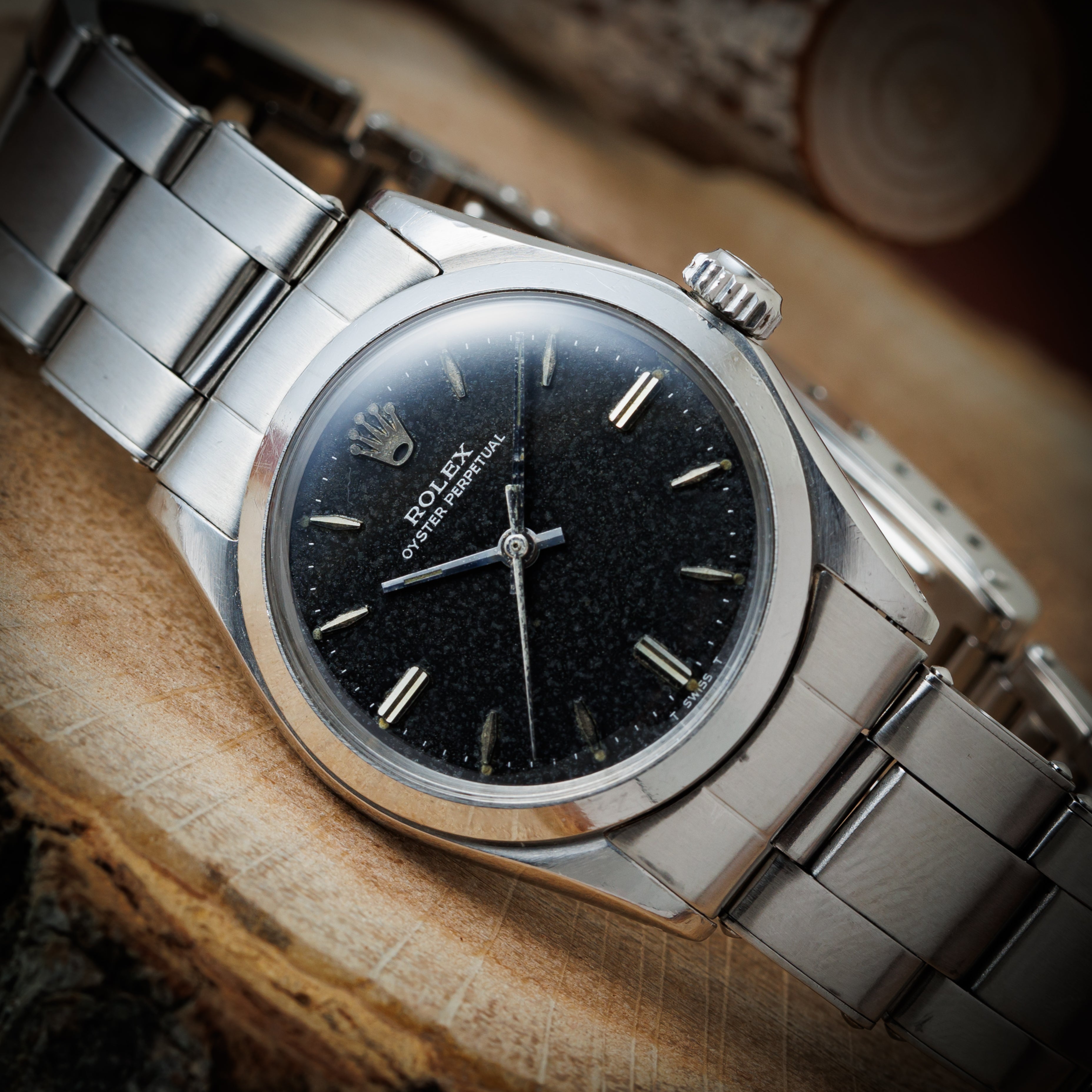 ロレックス オイスターパーペチュアル  1969年製 Ref.6548 ブラックダイヤル ボーイズ