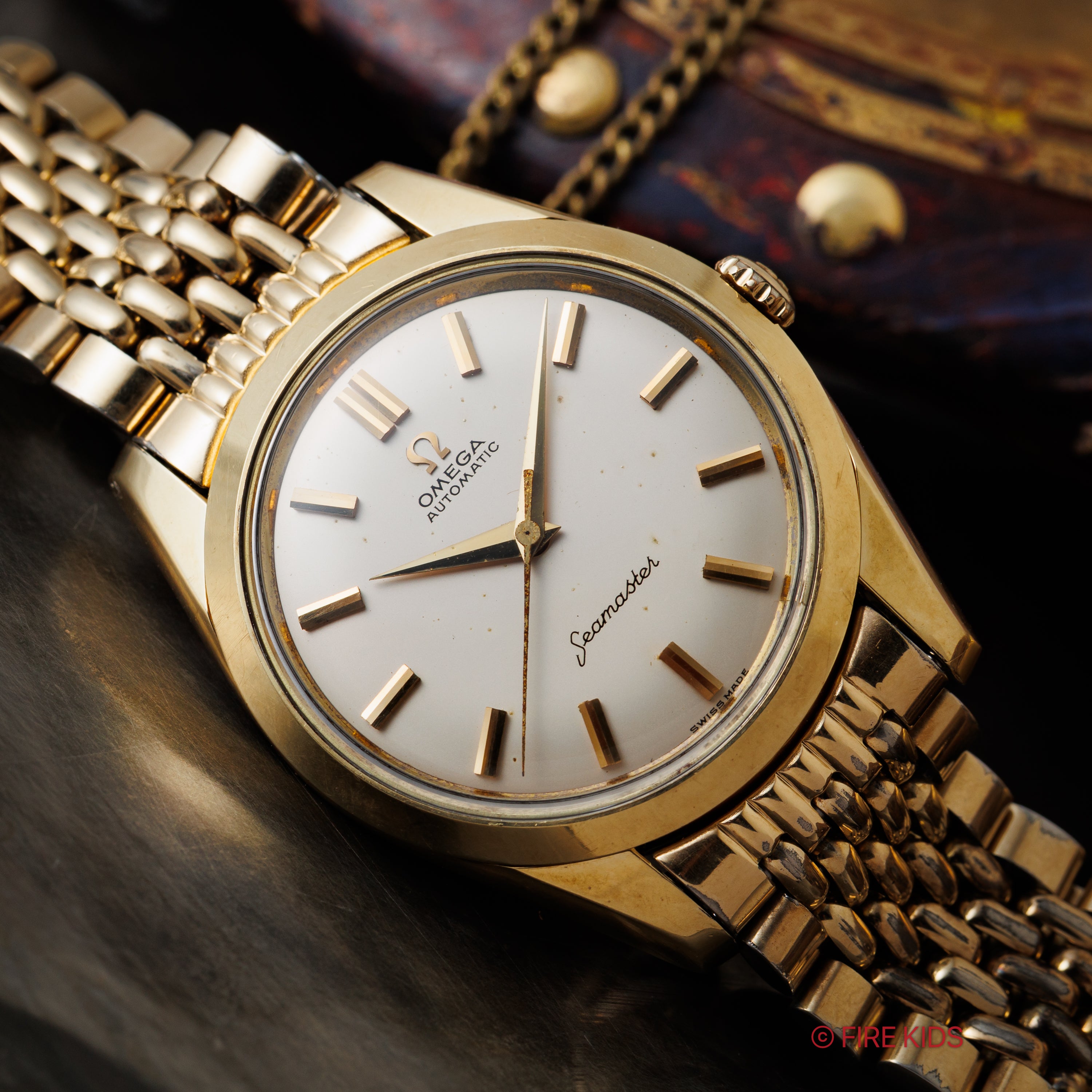 オメガ シーマスター 1962年製 Ref.14779-61 SC トップゴールドケース 純正金張りブレス