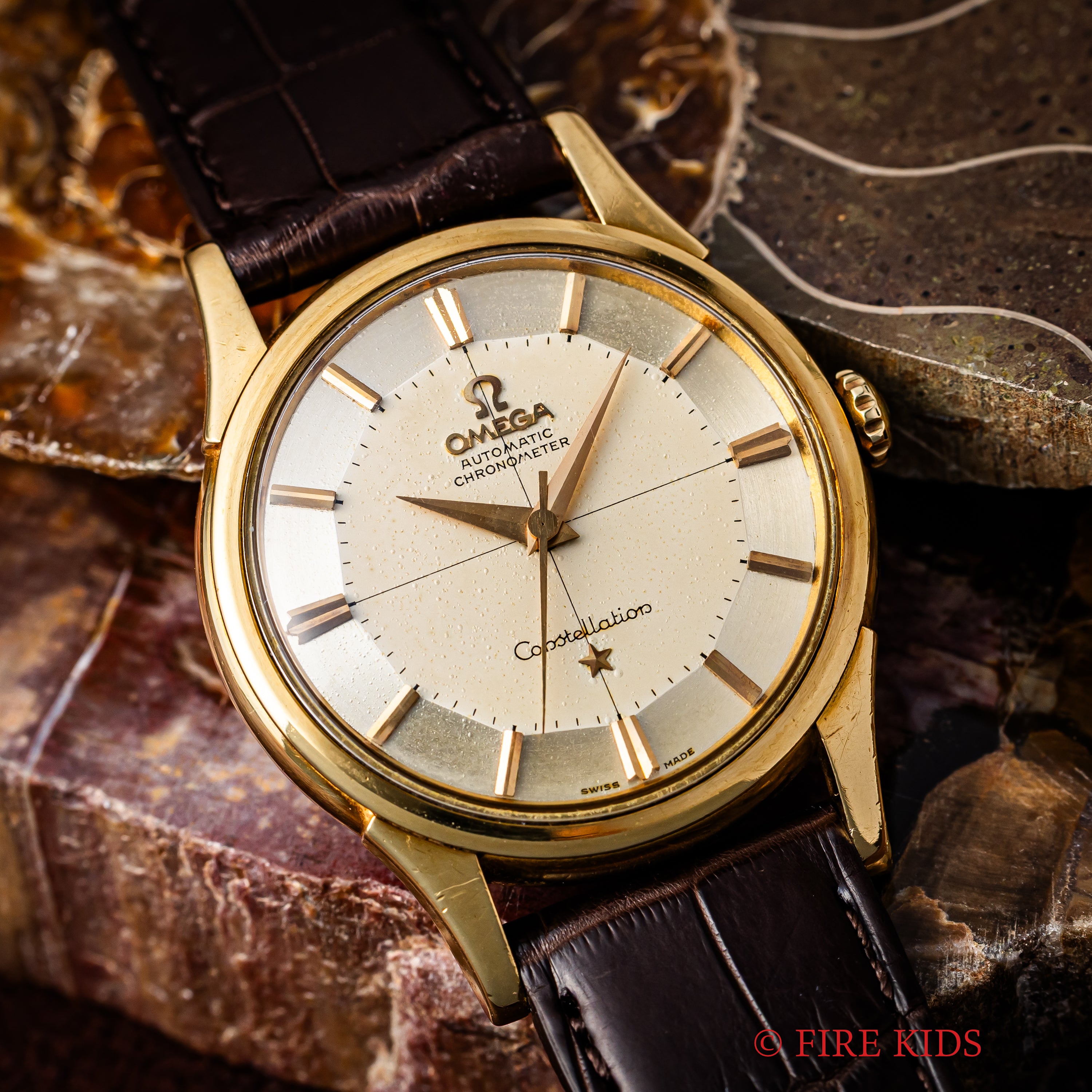 オメガ コンステレーション 12角 自動巻き 1959年製 Ref.14381/2 SC-7 18金無垢