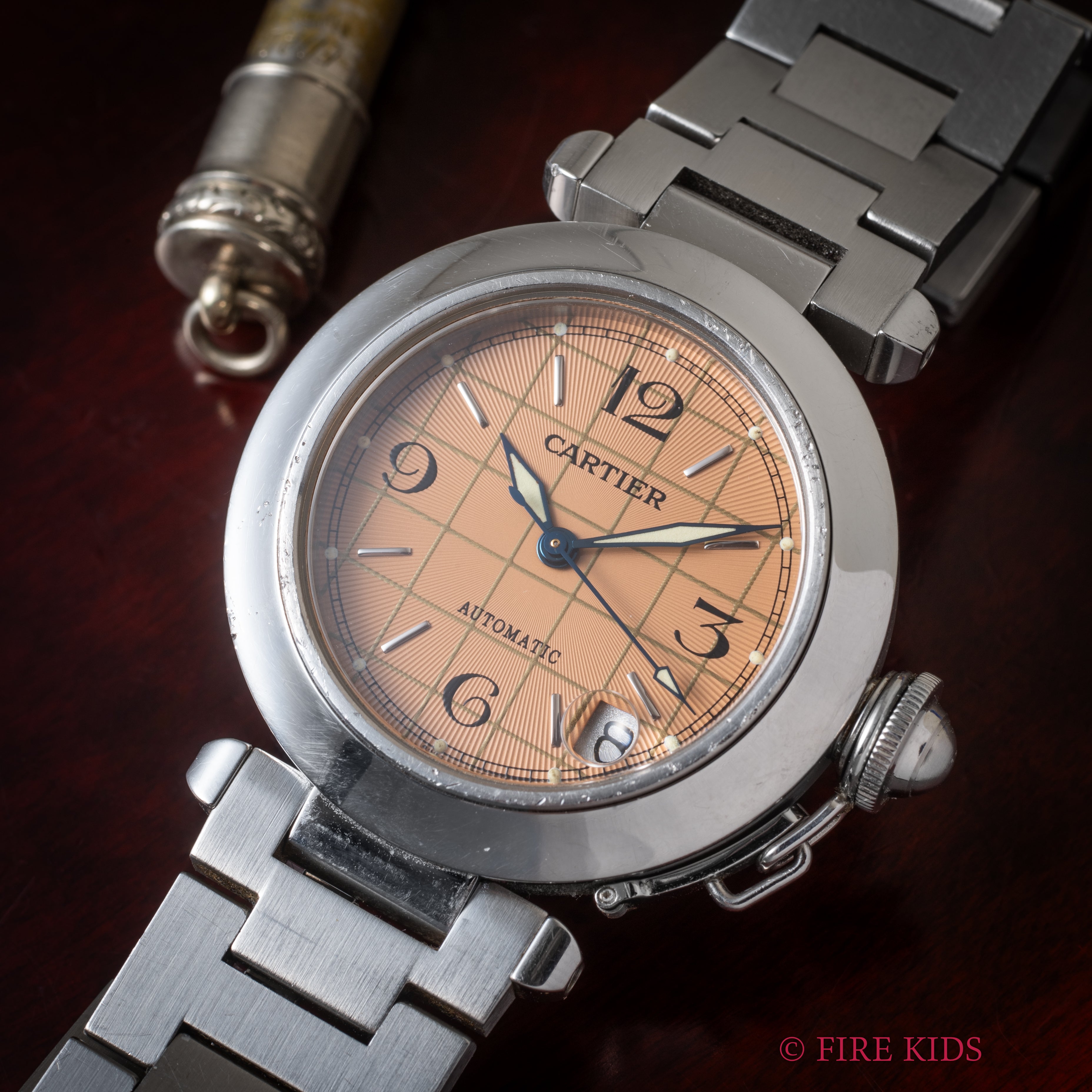 カルティエ パシャC 1990年代製 自動巻き Ref.2324 ピンクダイヤル