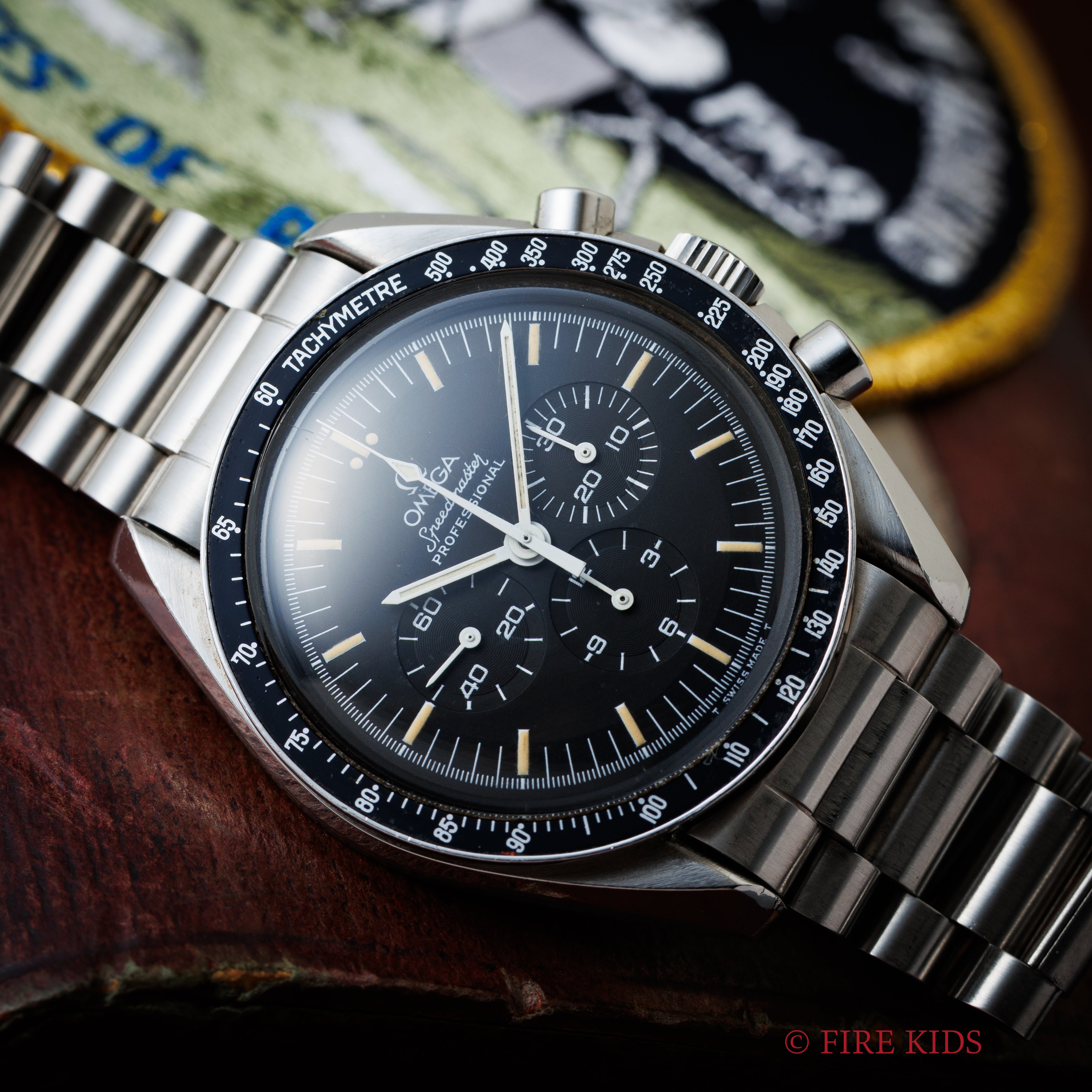 オメガ スピードマスタープロフェッショナル 1989年製 Ref.145.022 5th 20周年記念 下がりr 箱、ギャラ付き