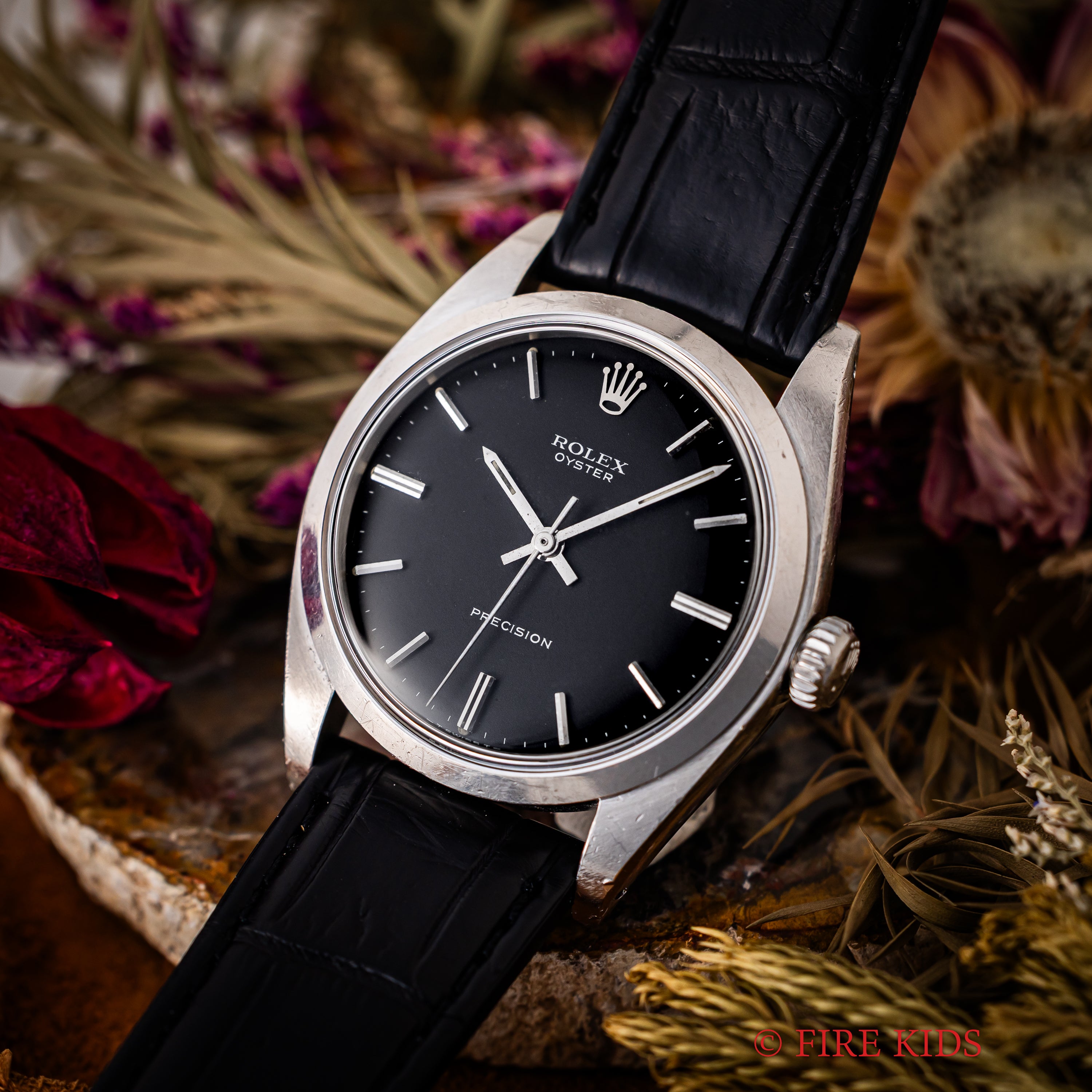 ロレックス Ref.6426 オイスター プレシジョン 1971年製 マットブラックダイヤル