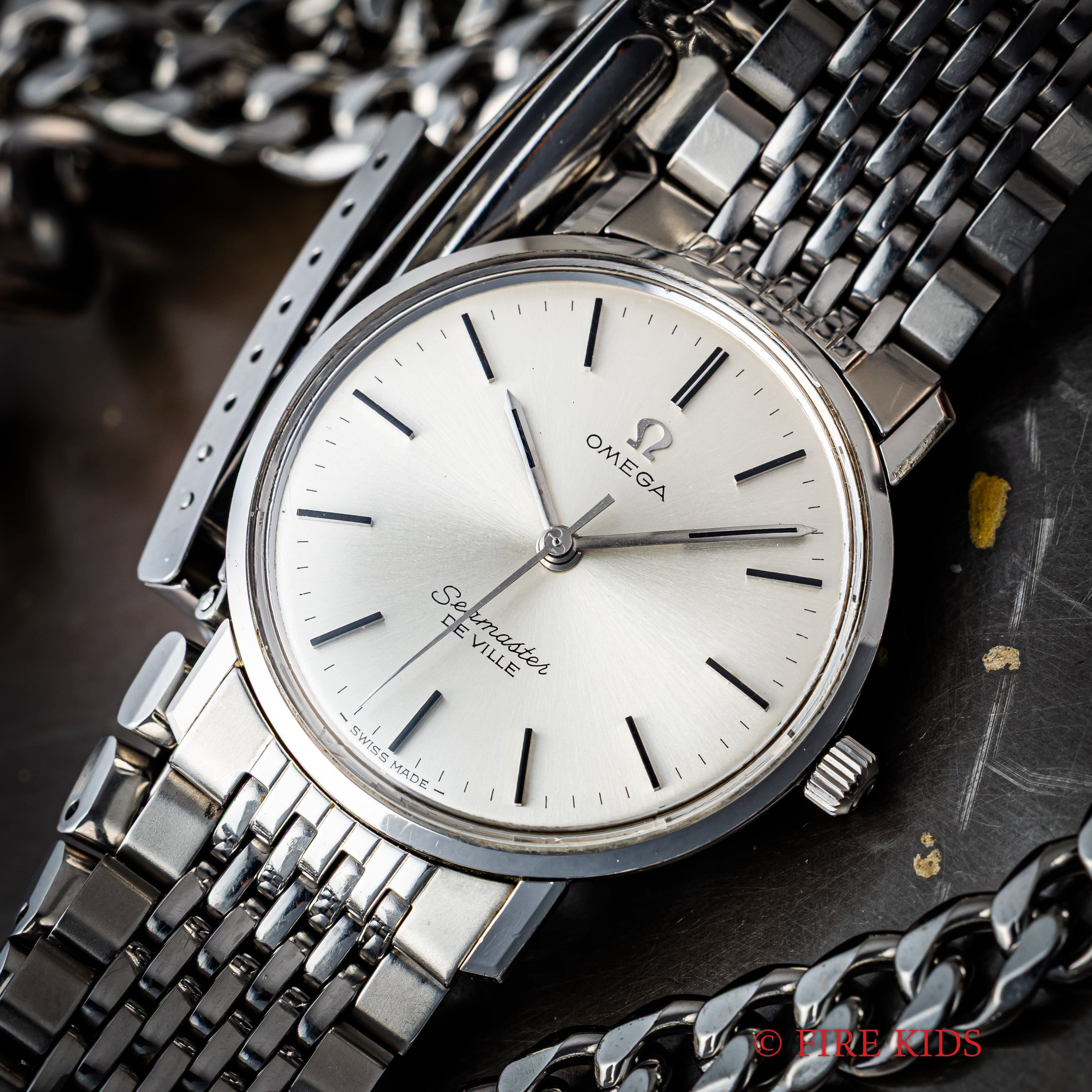 オメガ シーマスター デ・ヴィル 1960年代製 手巻きノンデイト Cal.613 純正ブレス