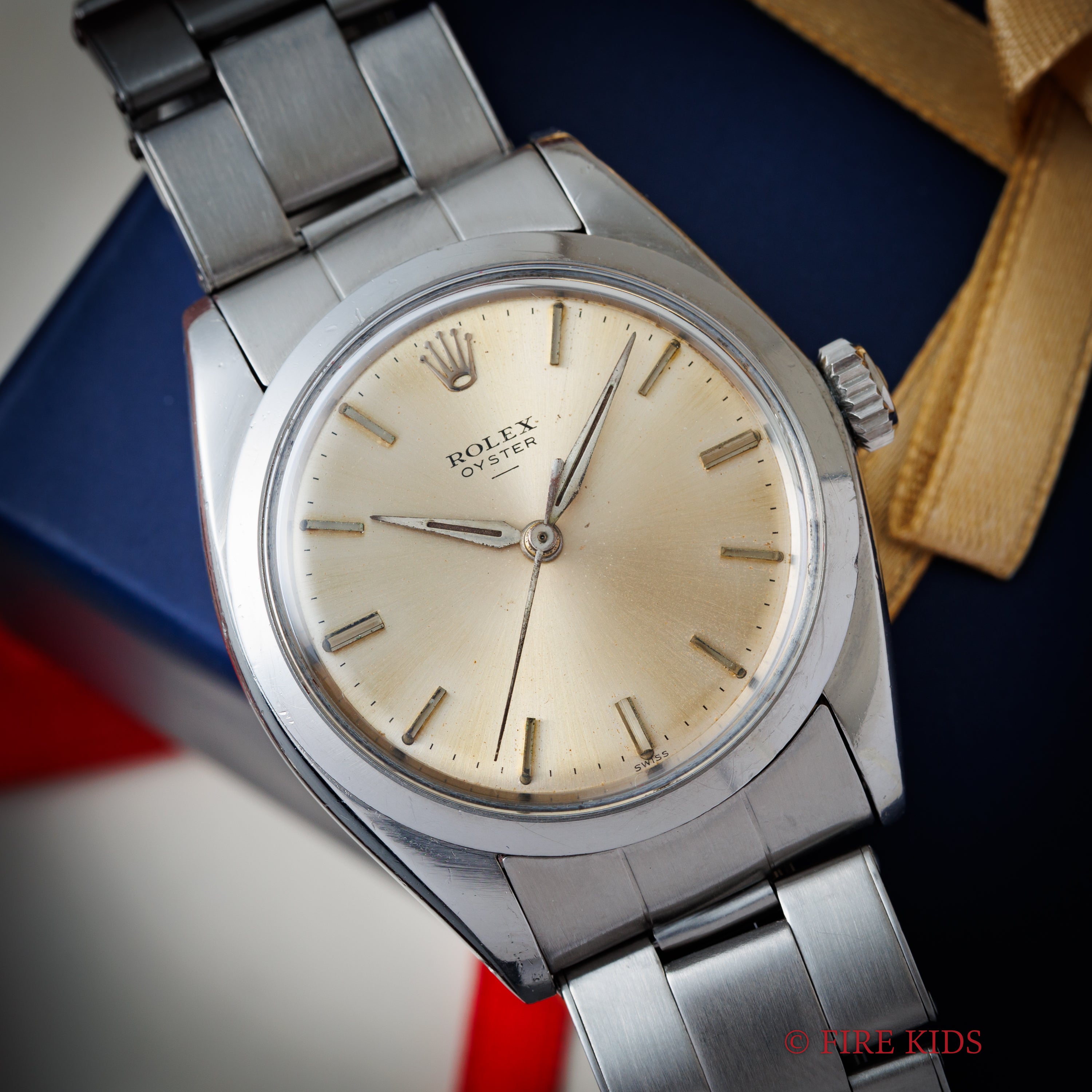 ロレックス オイスター アンダーバー1963年製 手巻き Ref.6426 リベットブレス付き