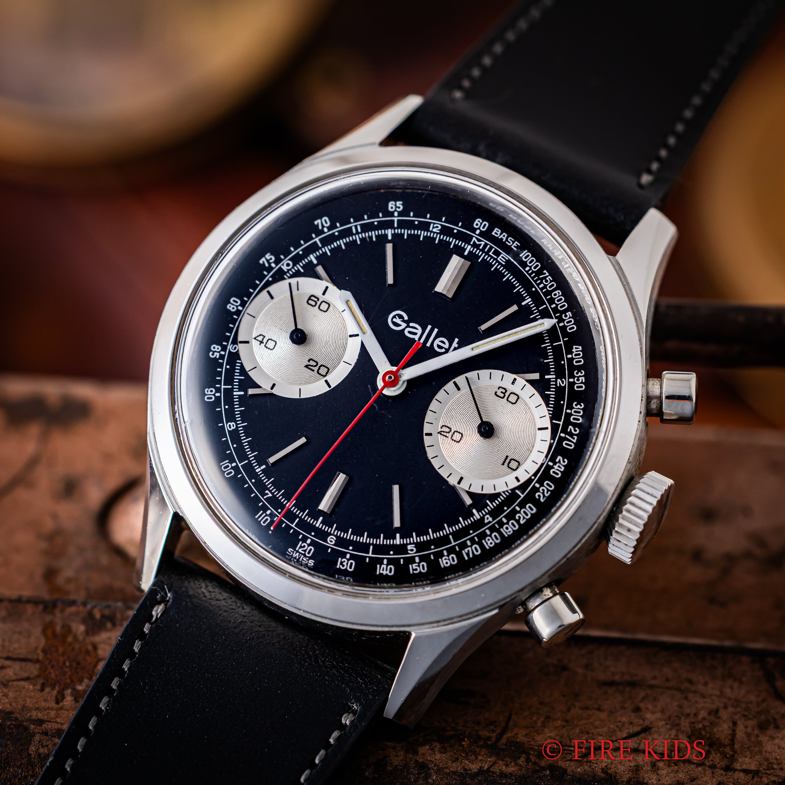 ギャレット 2レジスタークロノグラフ 手巻き 1980年代製