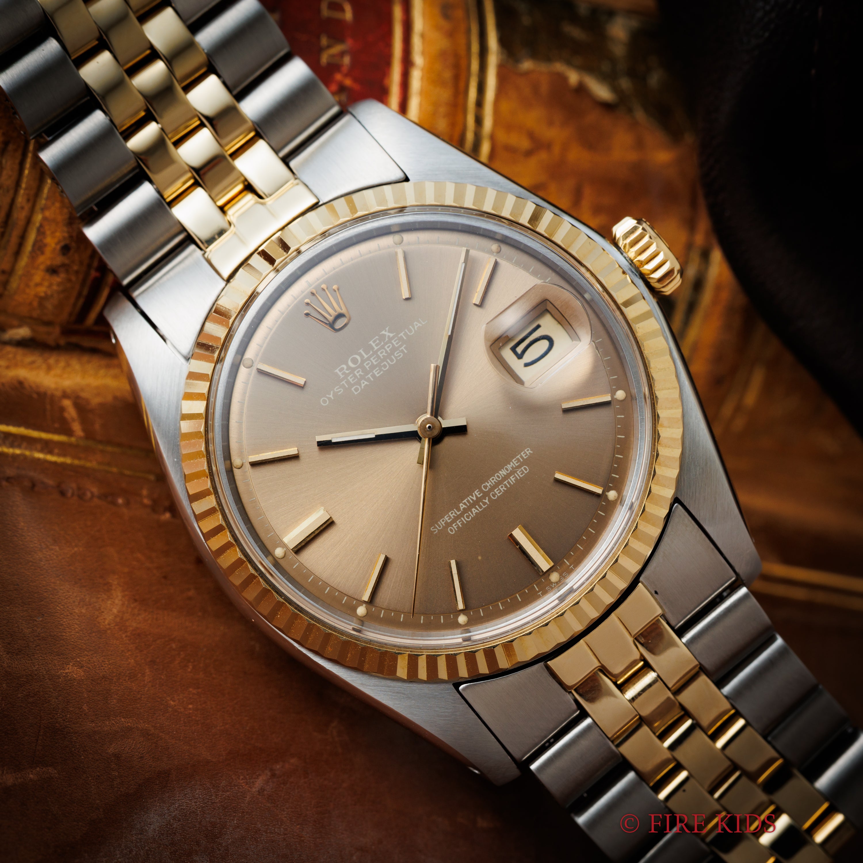 ロレックス デイトジャスト 1973年製 Ref.1601 コンビ シャンパンゴールドダイヤル