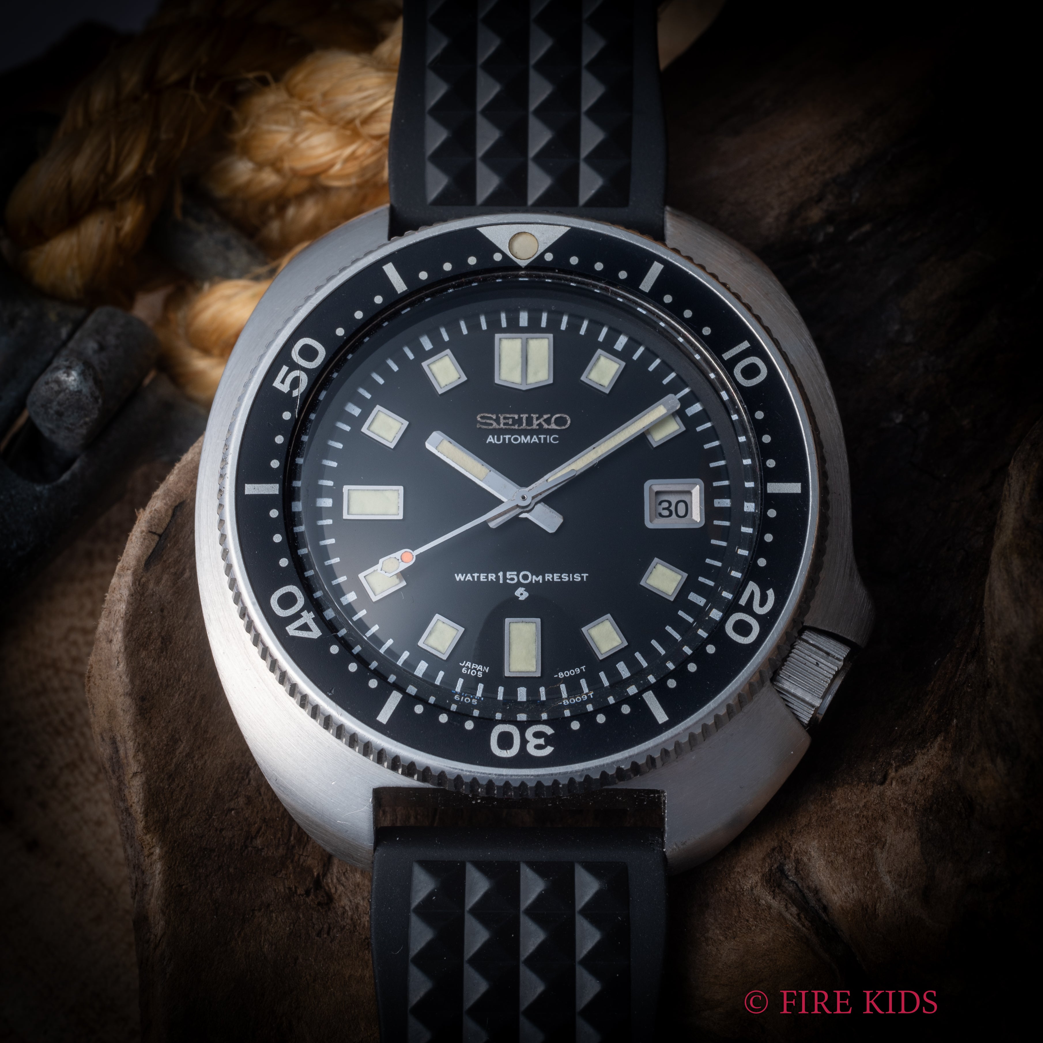 セイコー 150mダイバー2nd後期 1974年製 Ref.6105-8110 ウエムラダイバー 自動巻き