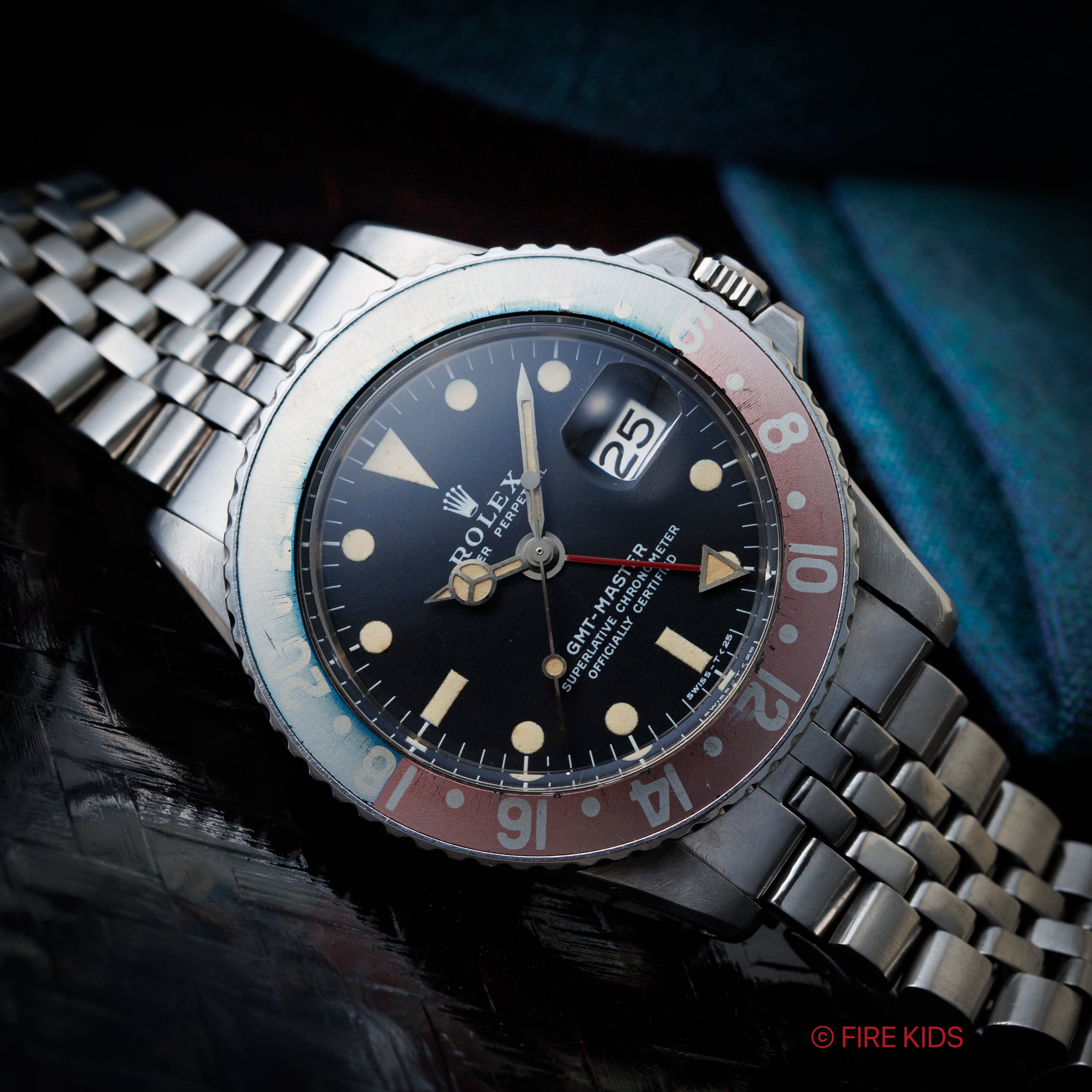 ロレックス GMTマスター 自動巻き 1970年製 Ref.1675 2型ダイヤル ペプシベゼル USAジュビリーブレス