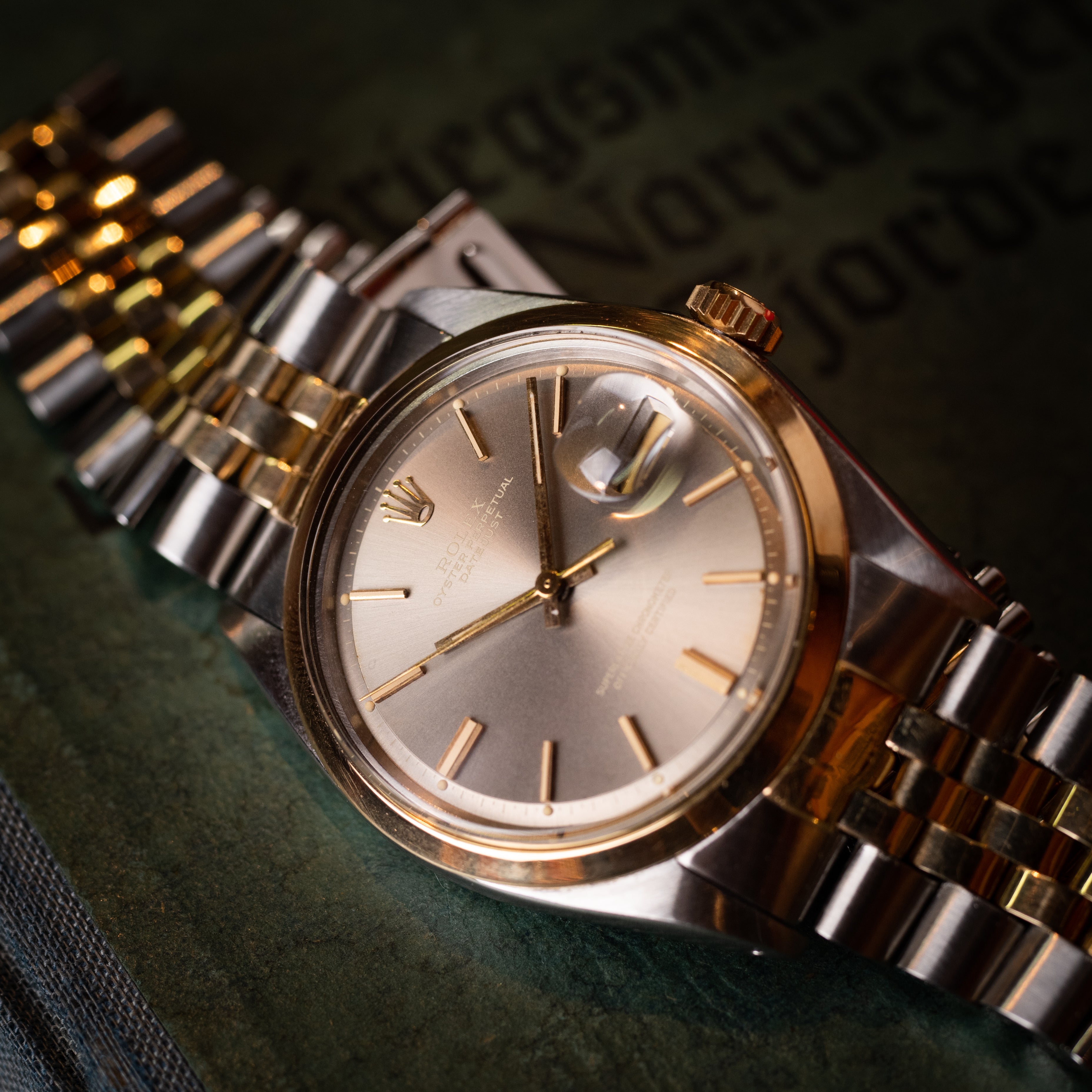 ロレックス デイトジャスト 1971年製 Ref.1600 コンビ グレーダイヤル