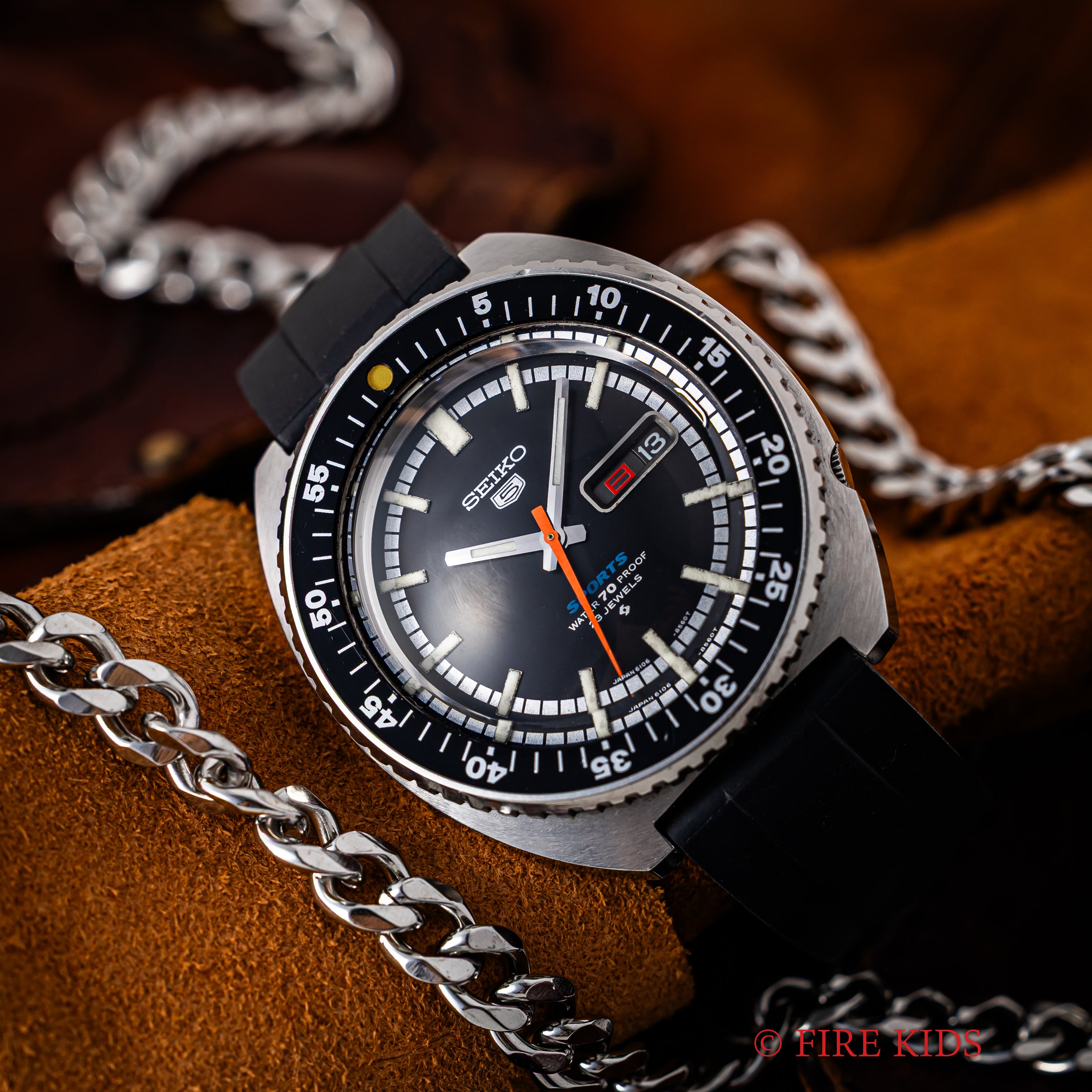 セイコー5スポーツ 1969年製 Ref.6106-8510 回転ベゼル デイデイト自動巻き