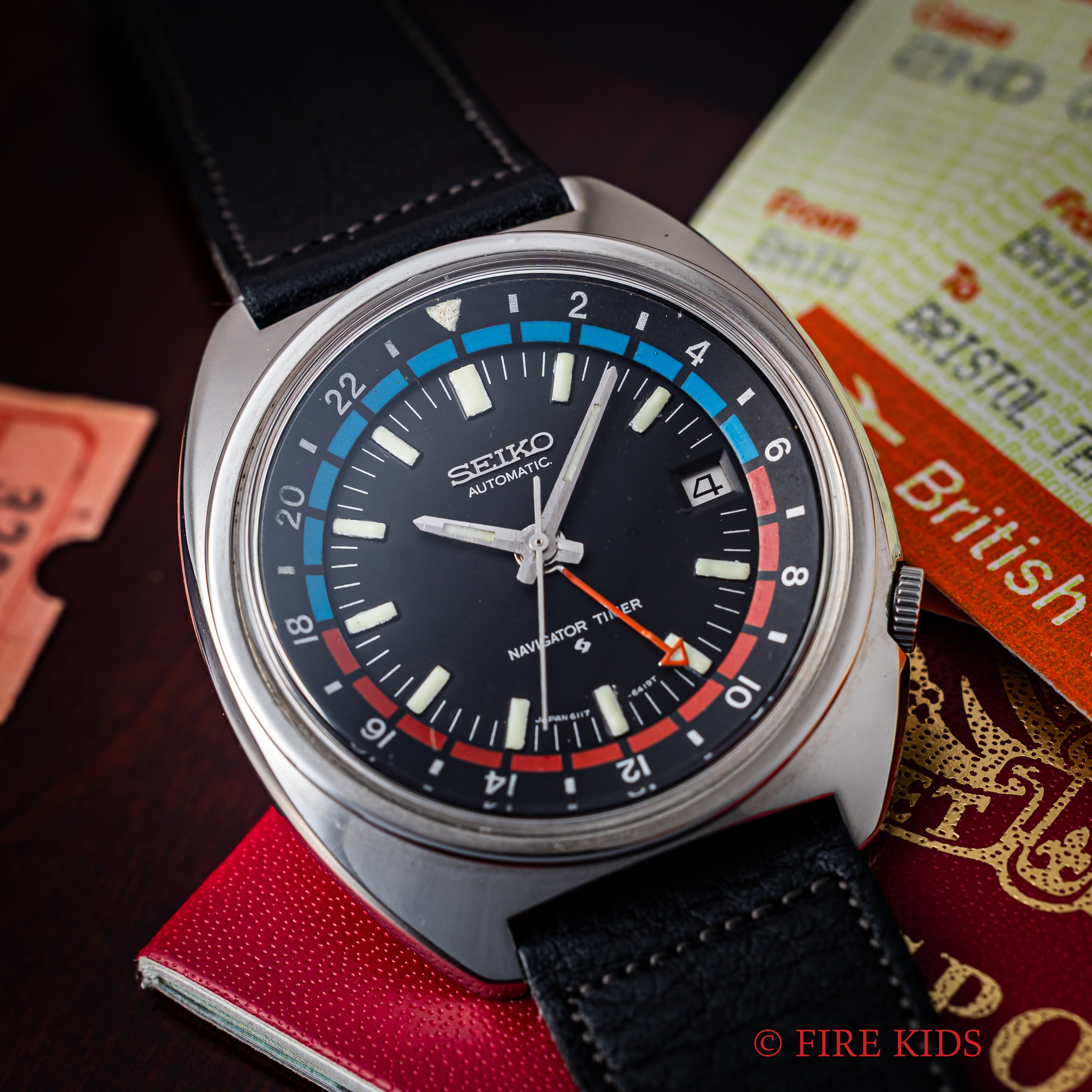 セイコー ナビゲータータイマー 自動巻き 1970年製（昭和45年製） Ref.6117-6410