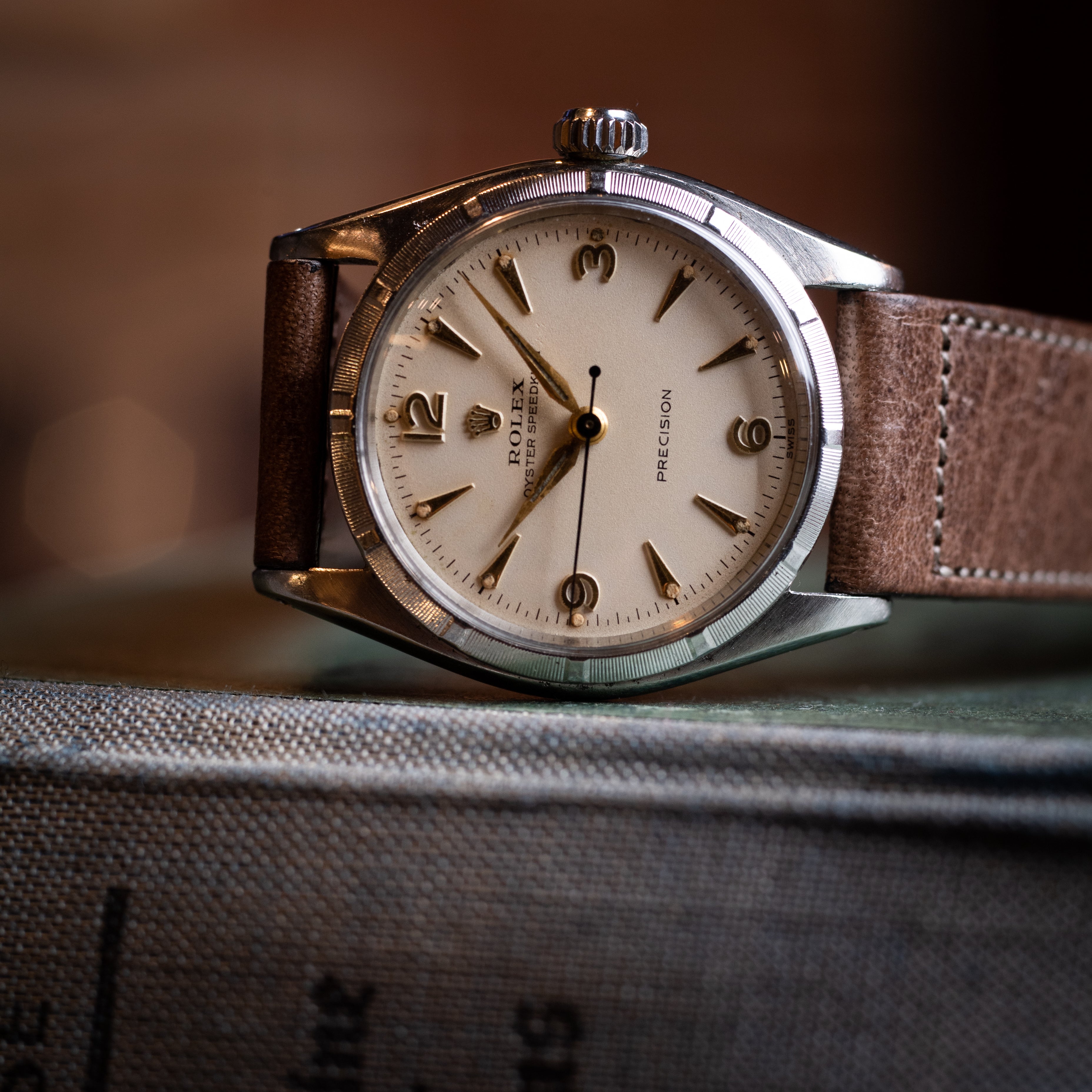 ロレックス スピードキング 1955年製 Ref.6421 アラビア×クサビダイヤル