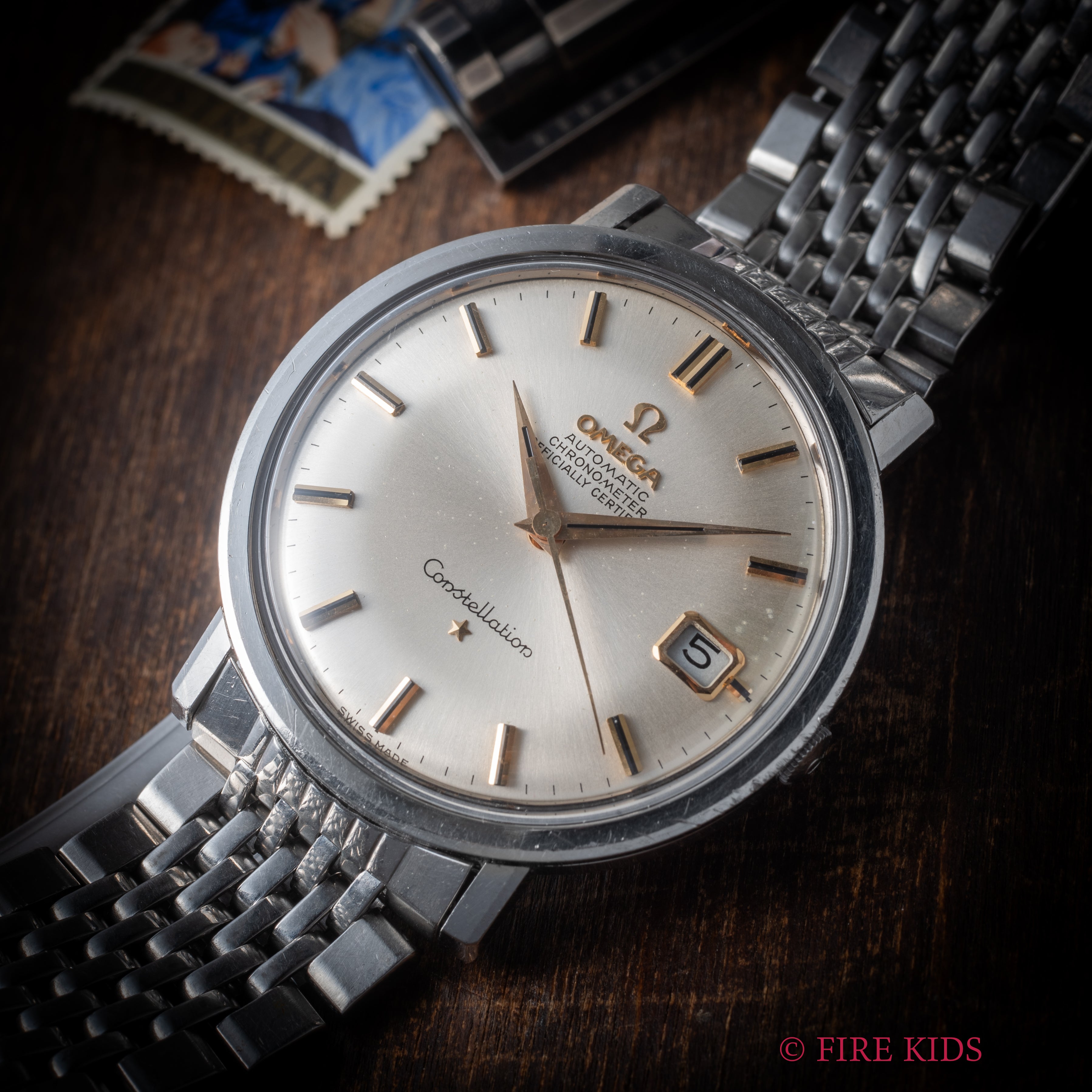 オメガ コンステレーション クロスライン ラウンドケース 1966年製 Ref.168.004 純正ブレス