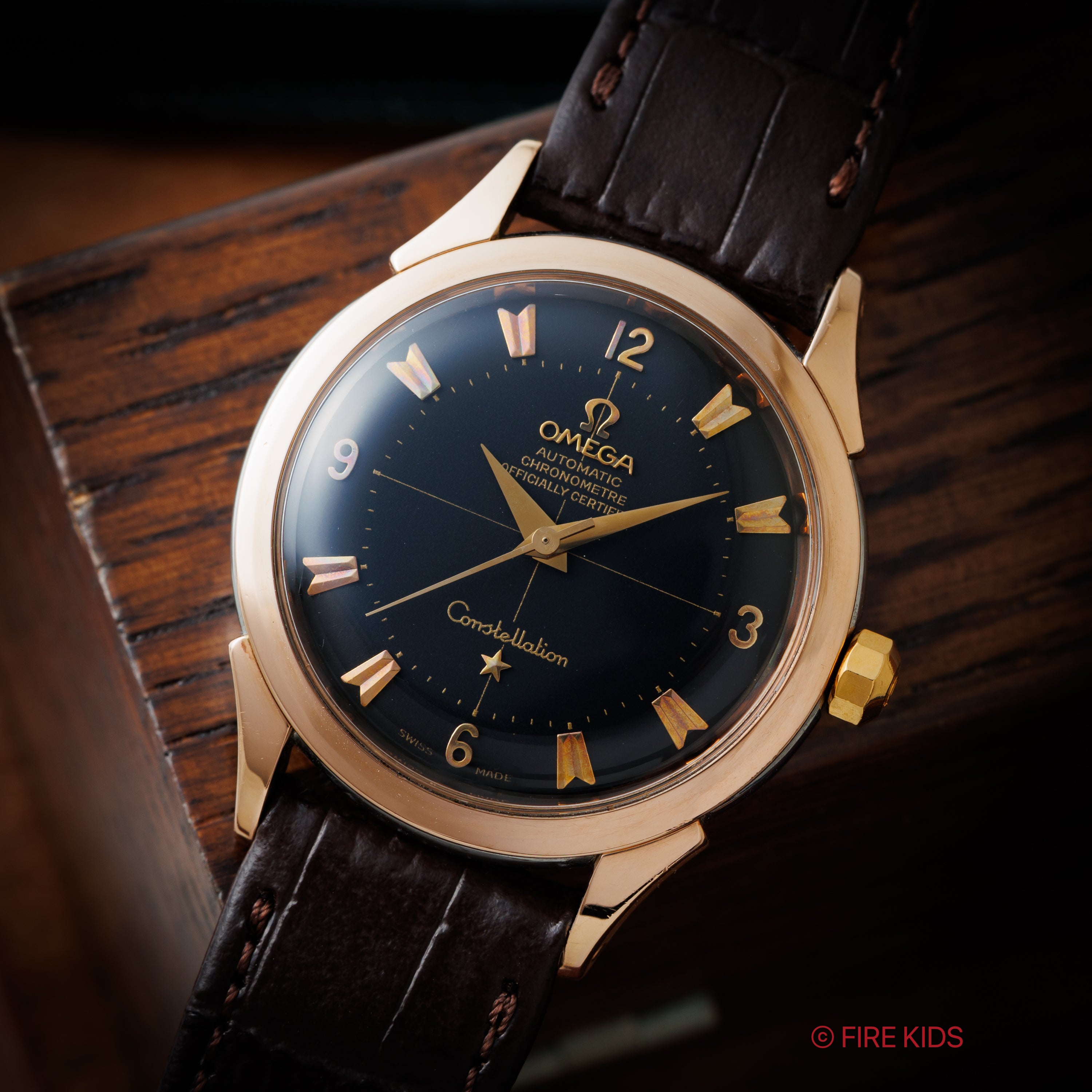 オメガ コンステレーション PGトップゴールドケース 1955年製 Ref.2852-4SC メーカーリダンダイヤル