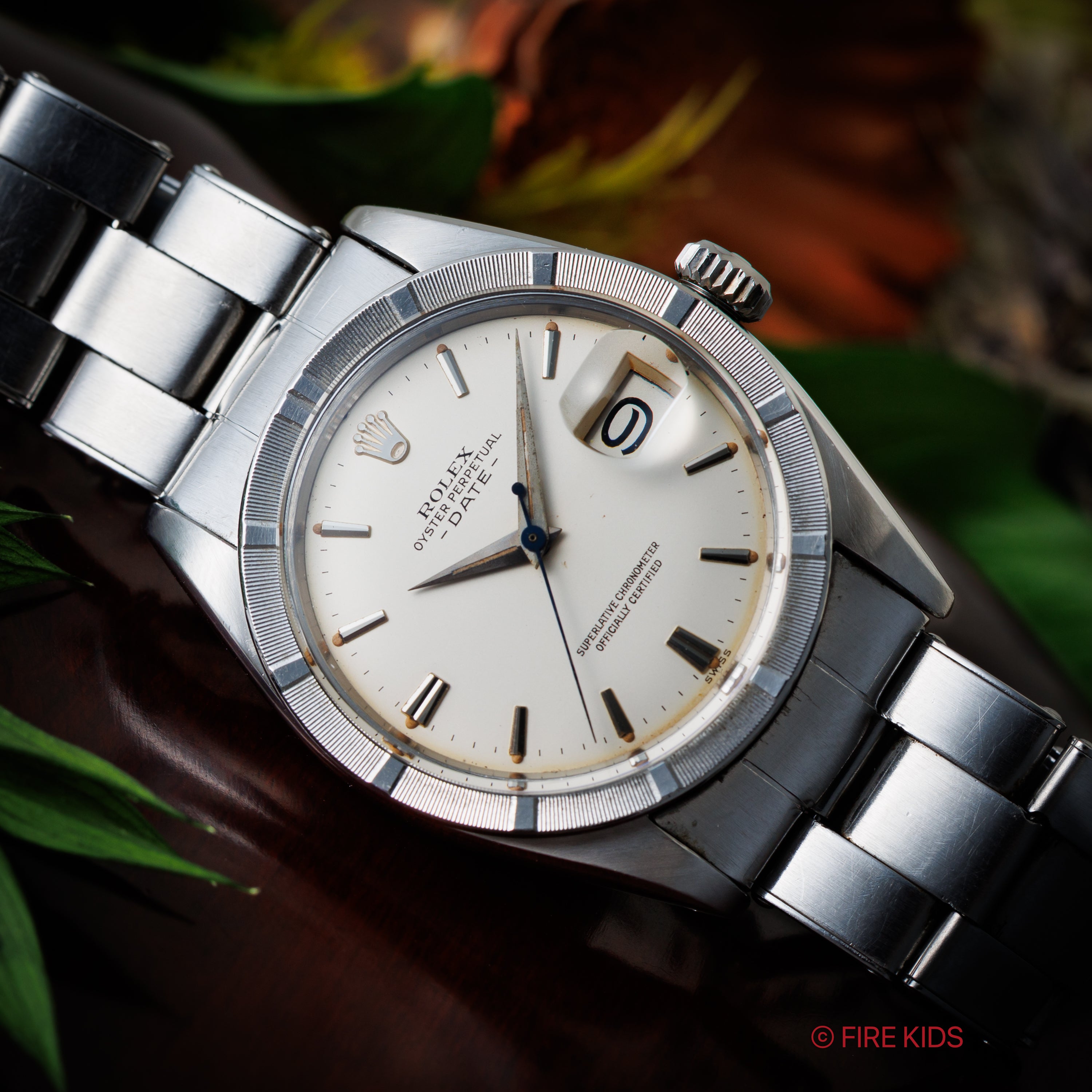 ロレックス オイスターパーペチュアルデイト 自動巻き 1960年製 Ref.1501 アイボリーダイヤル　