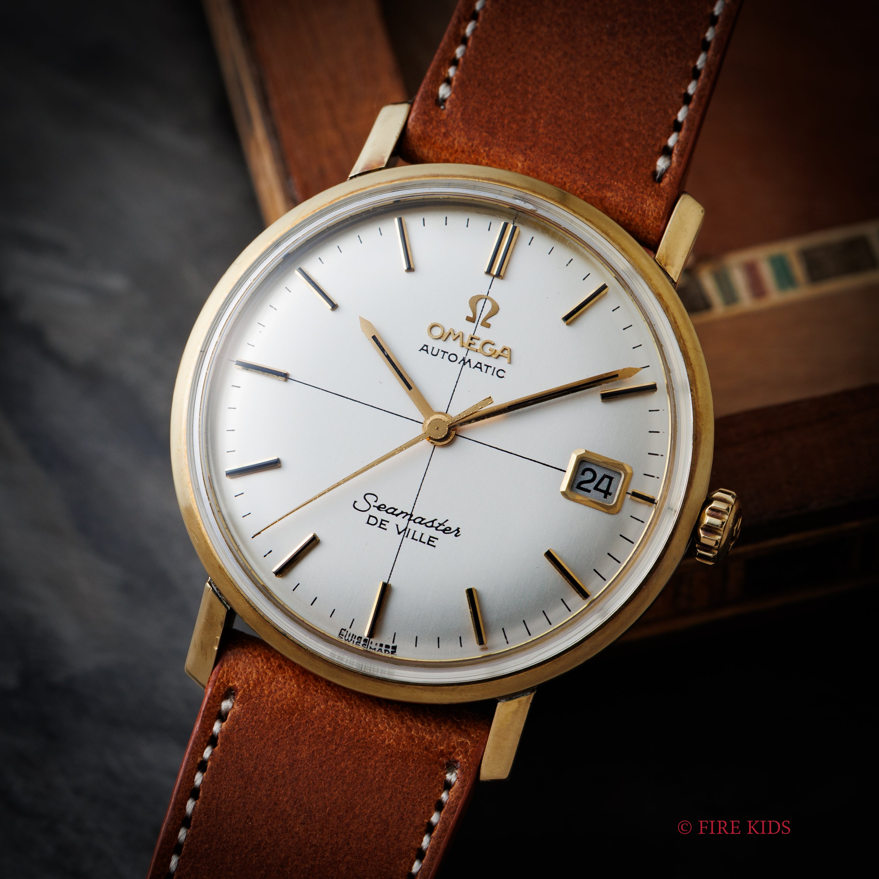 オメガ シーマスター デ・ヴィル 1967年製 金張り ワンピースケース 自動巻き