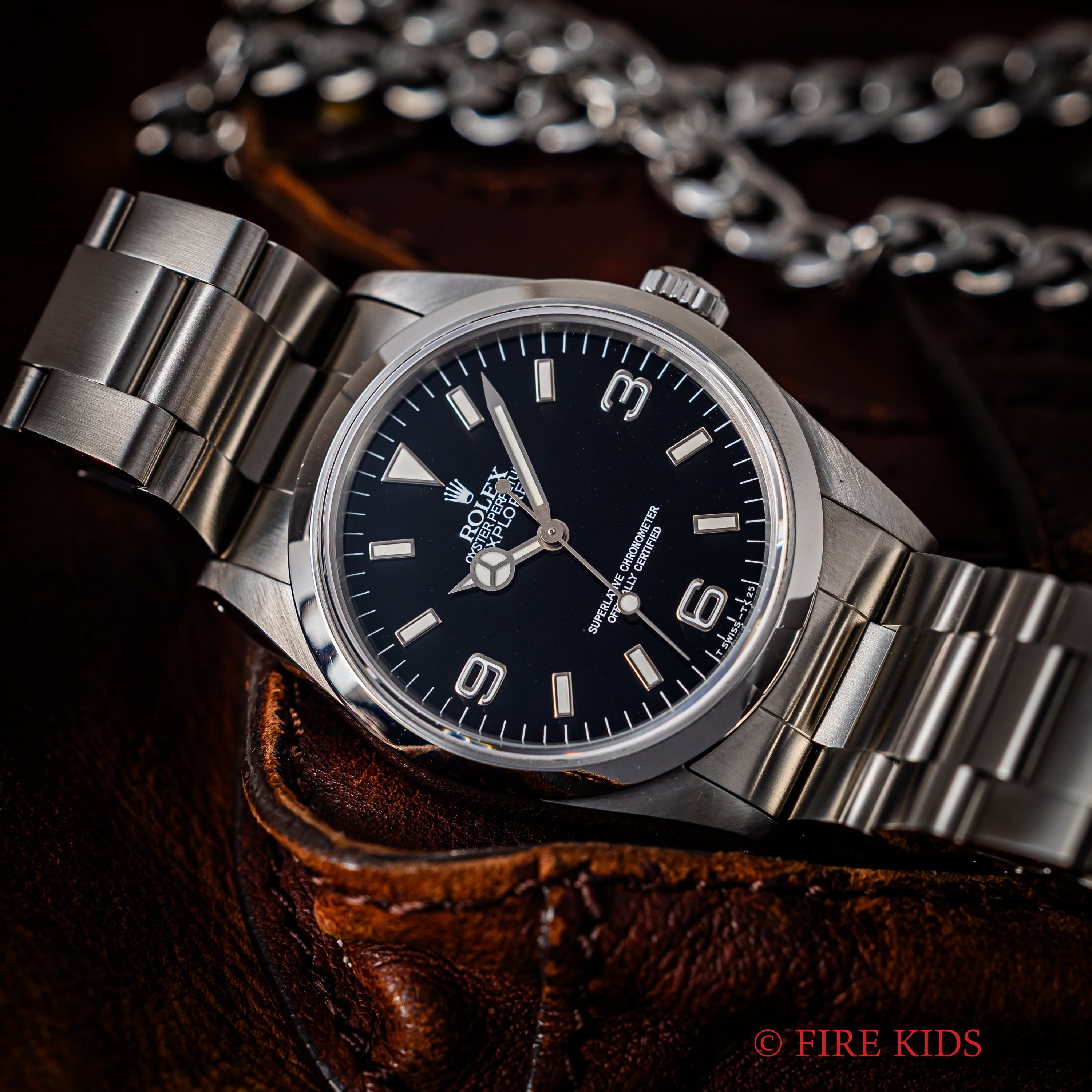 ロレックス 1993年製 エクスプローラーI Ref.14270 トリチウムダイヤル シングルバックル 箱付き