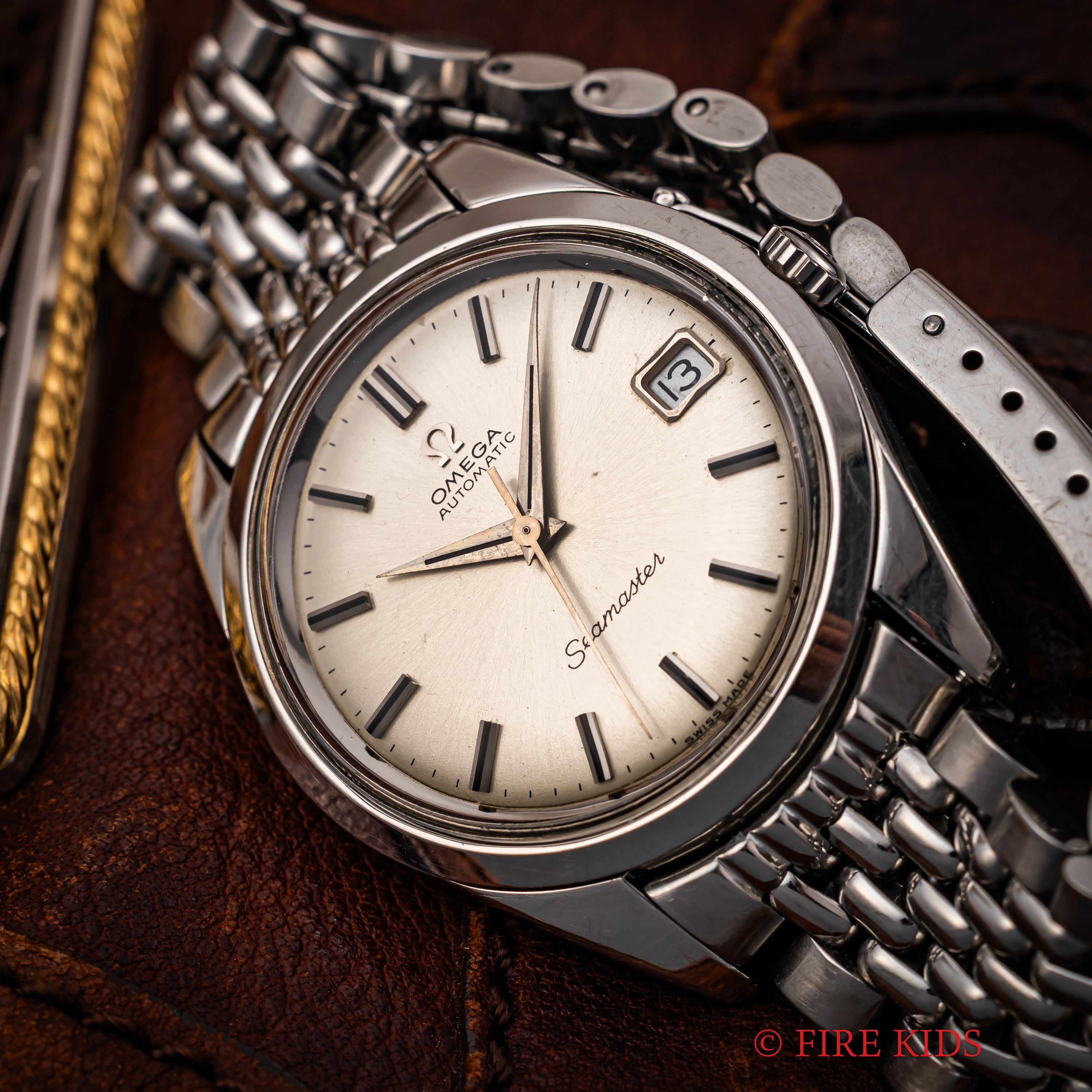 オメガ シーマスター 1966年製 Ref.166.010 自動巻 Cal.562 シルバーダイヤル 純正ライスブレス