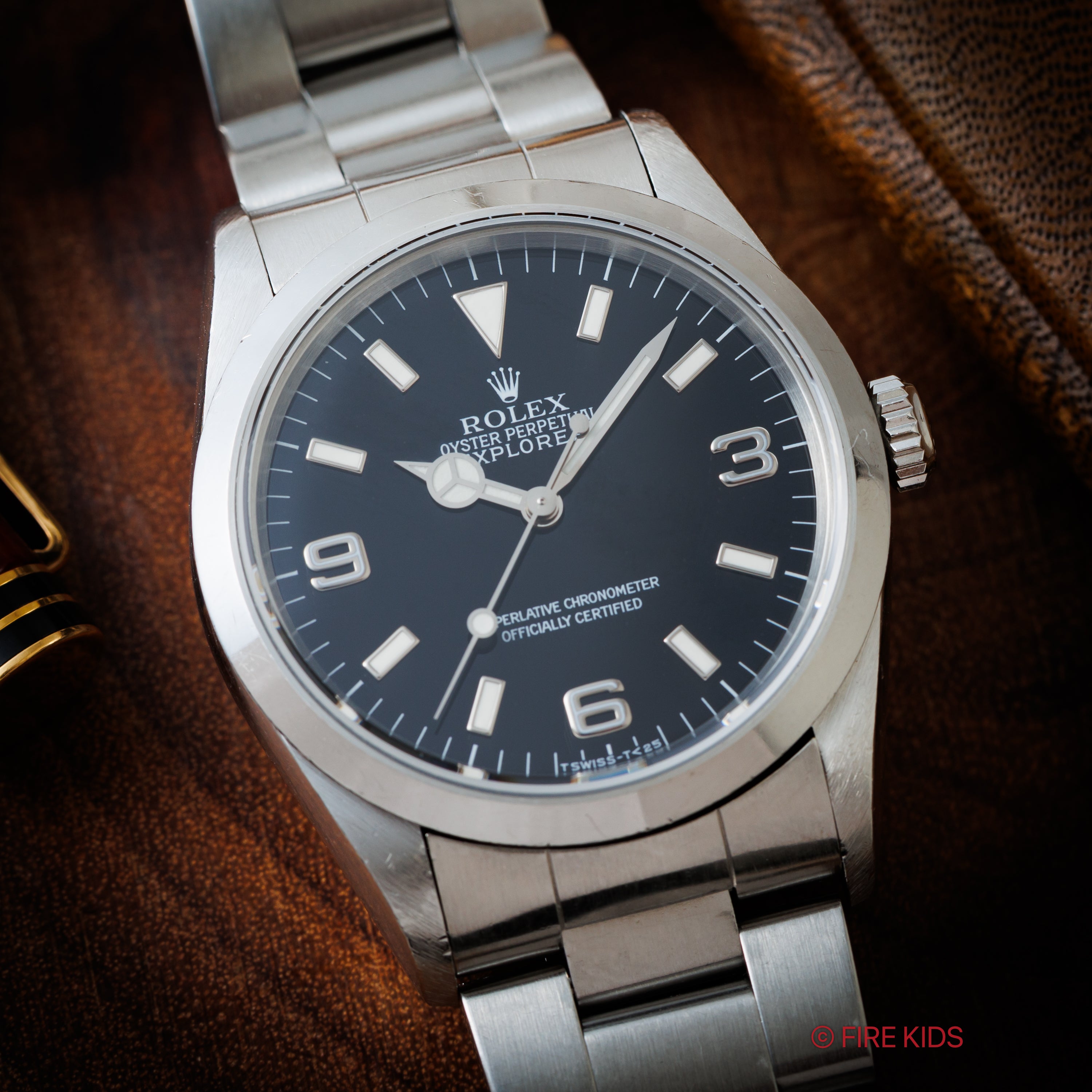 ロレックス エクスプローラー 1997年製 Ref.14270 トリチウム夜光 ギャラ、タグ付き