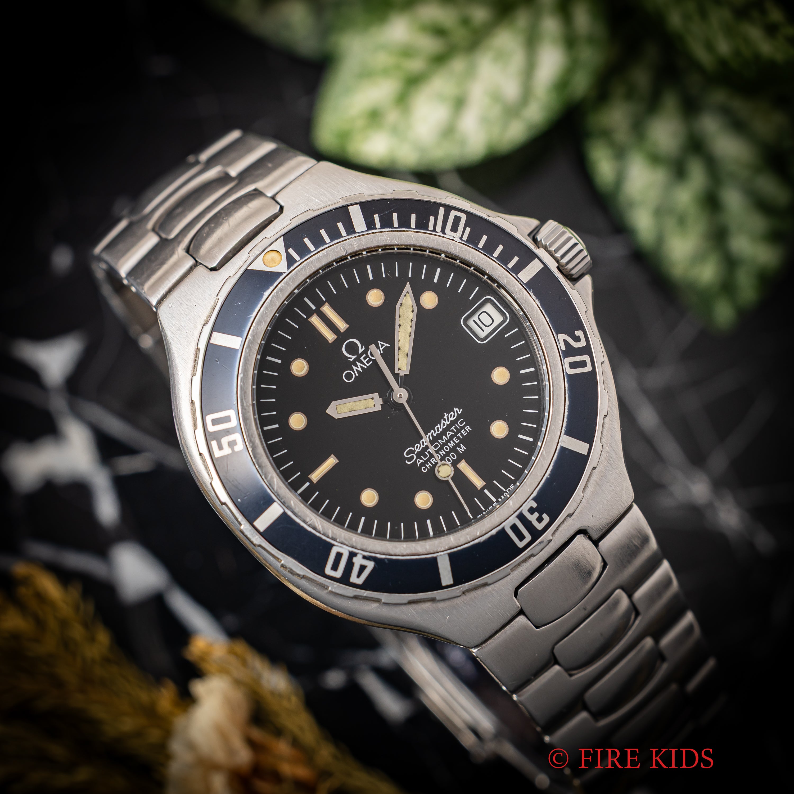 オメガ シーマスター200m プレボンド ミッドサイズ 1988年製 自動巻き ジェンタデザイン