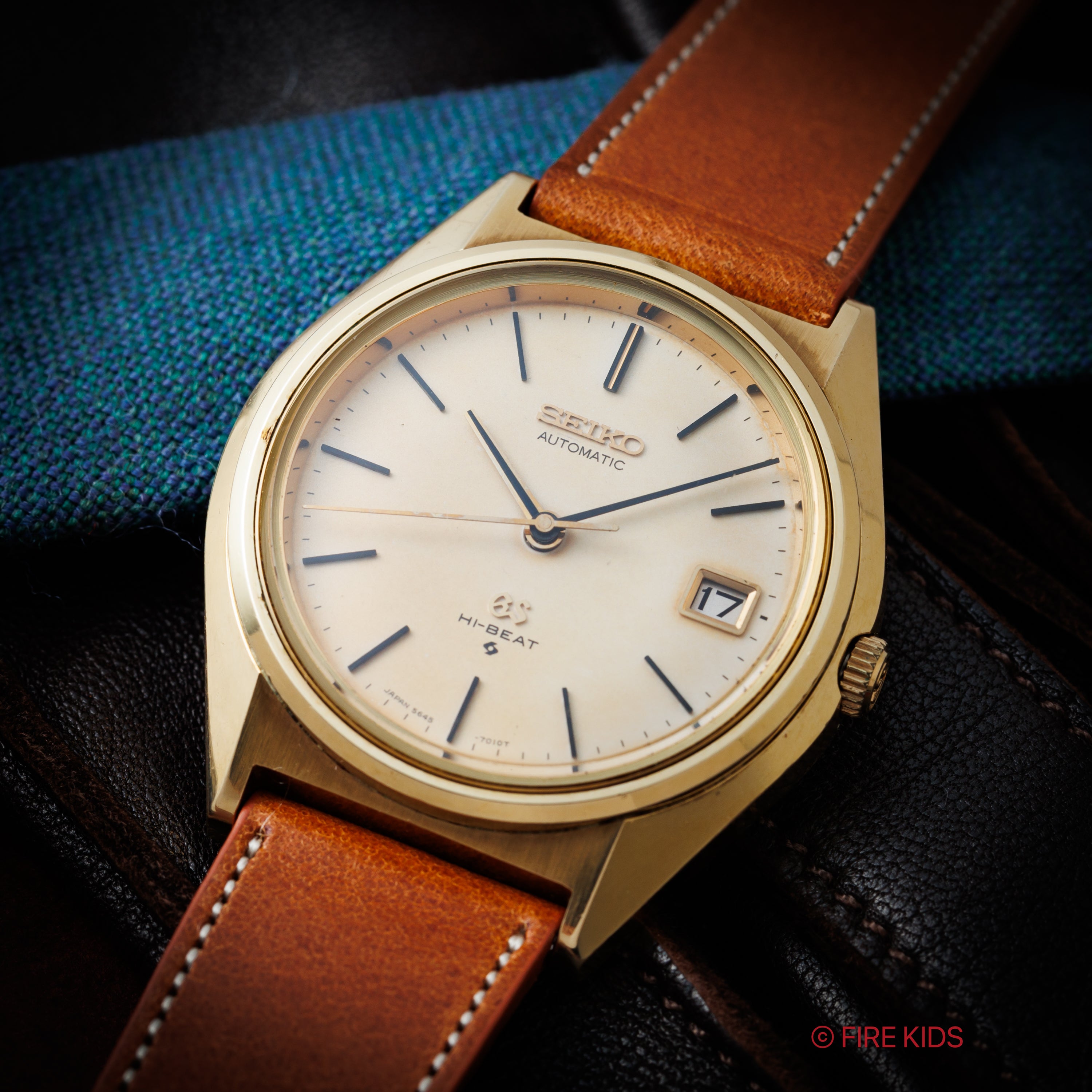 グランドセイコー 1970年製(昭和45年製） Ref.5645-7010 パティーナダイヤル 56GS ハイビート自動巻 CAPゴールド