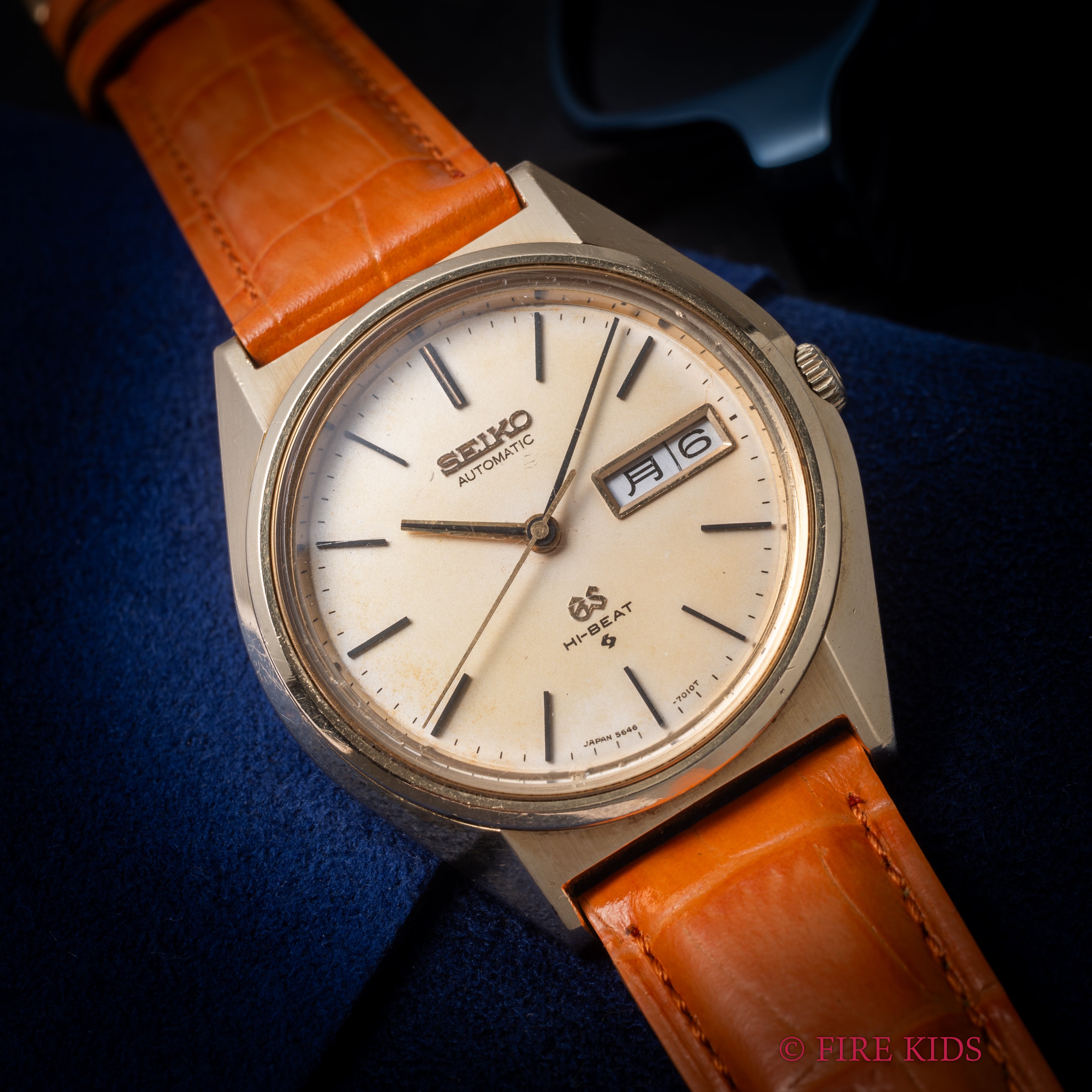 グランドセイコー 1970年製 Ref.5646-7010 56GS CAP GOLD デイデイト パティーナダイヤル