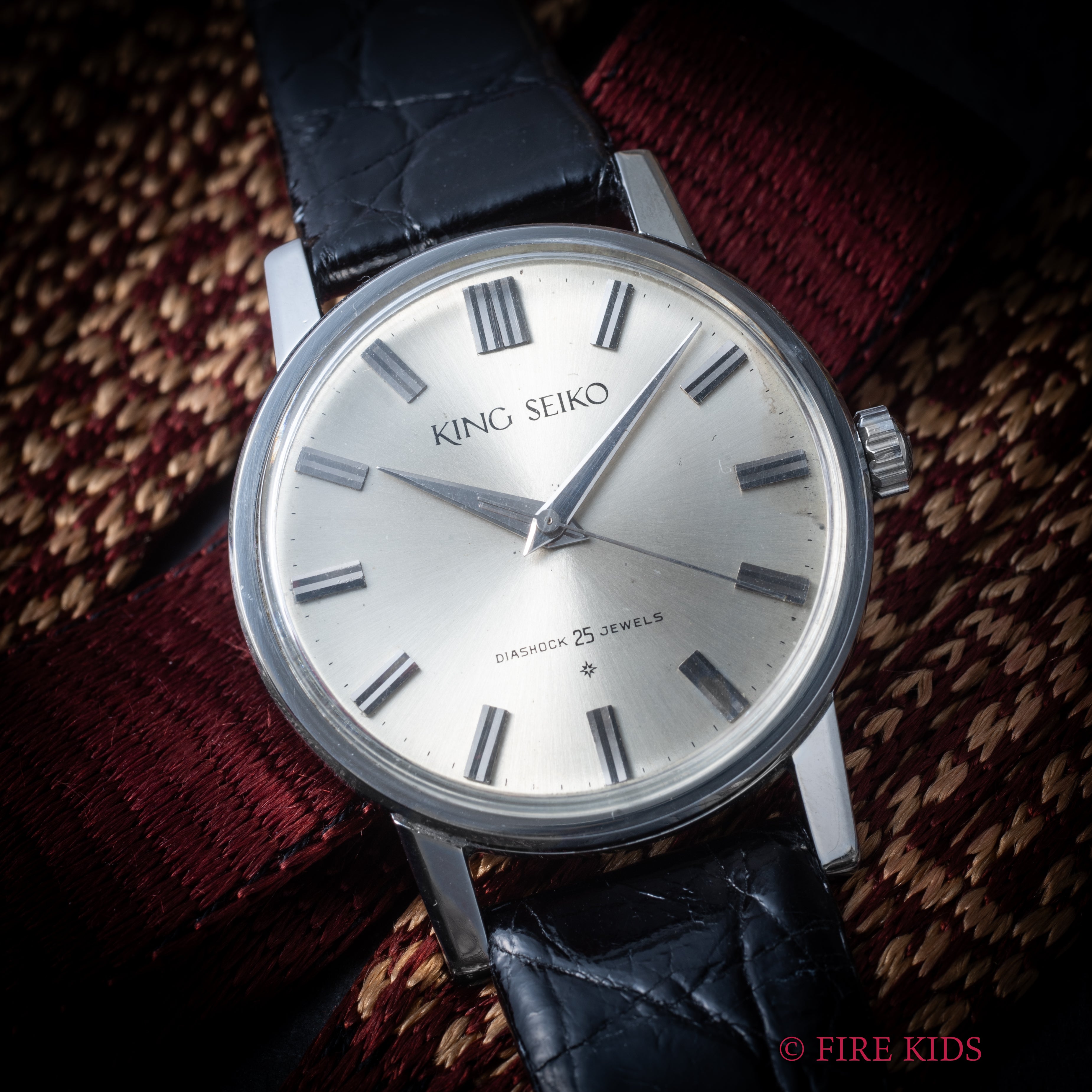 キングセイコーファーストモデル ADダイヤル 1962年製 ステンレスケース 手巻 Ref.J14102E KS