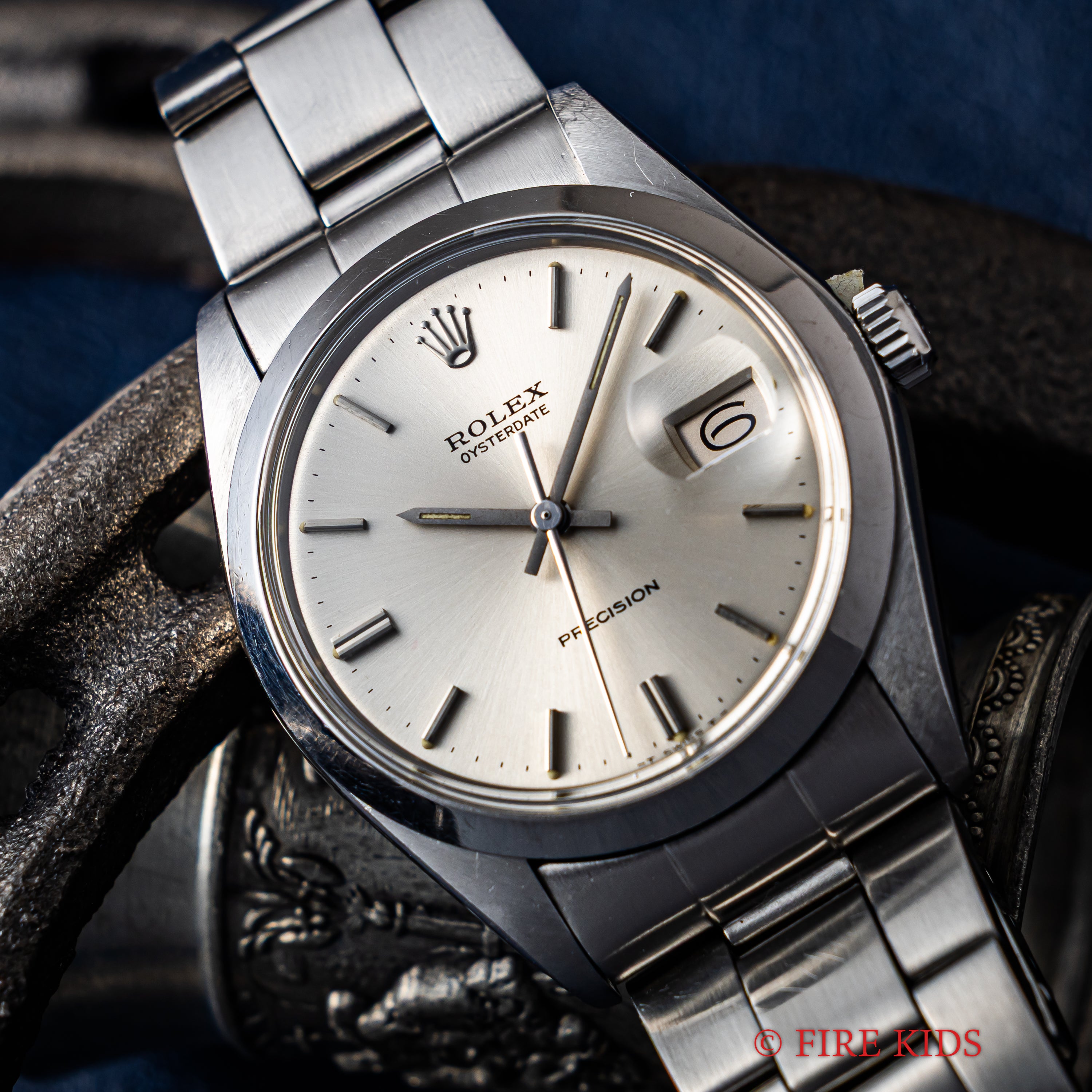 ロレックス オイスターデイト 1974年製 Ref.6694 シルバーダイヤル 手巻 純正オイスターブレス