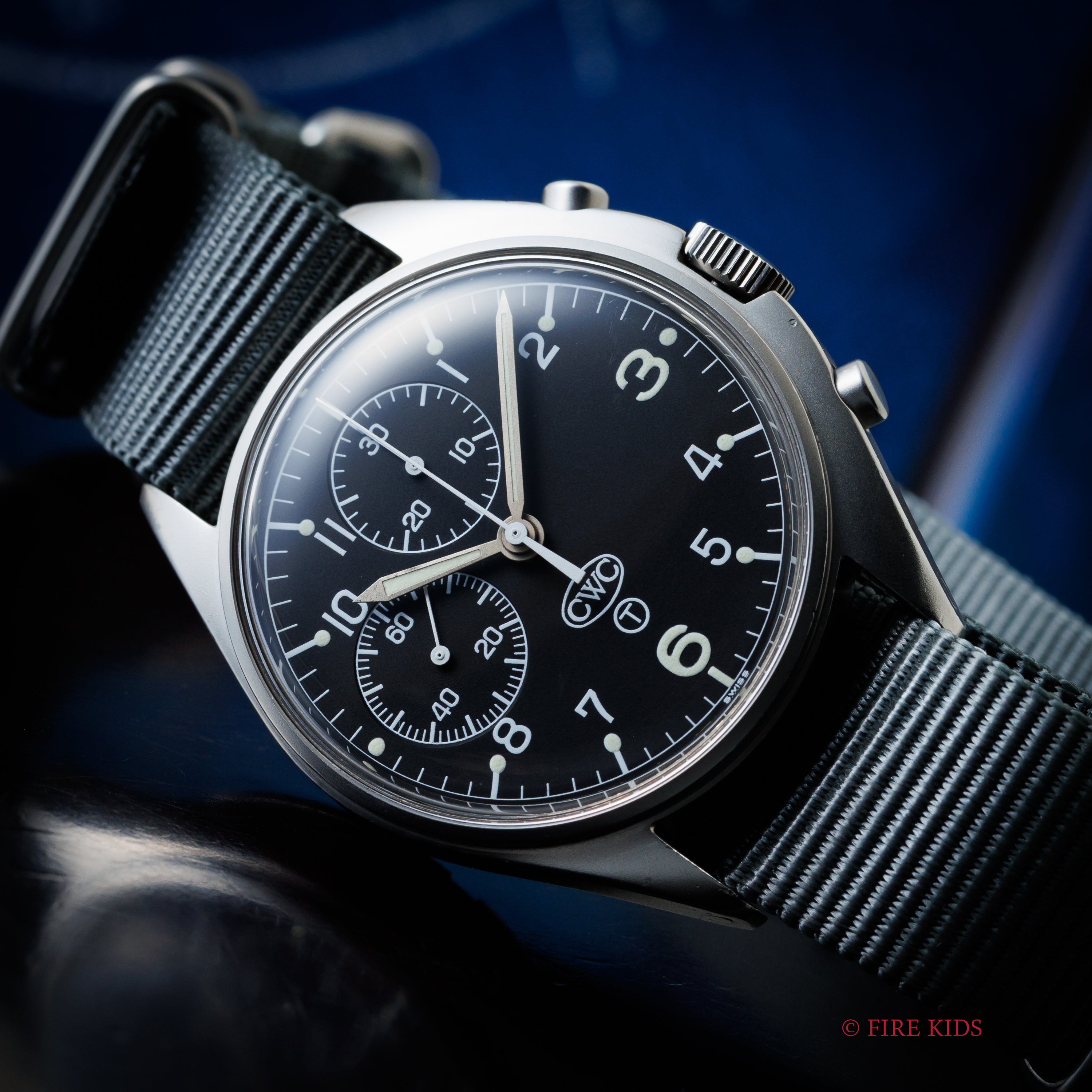 CWC 1990年代製 ブロードアロー ミリタリークロノグラフ 6645‐99 924-3306