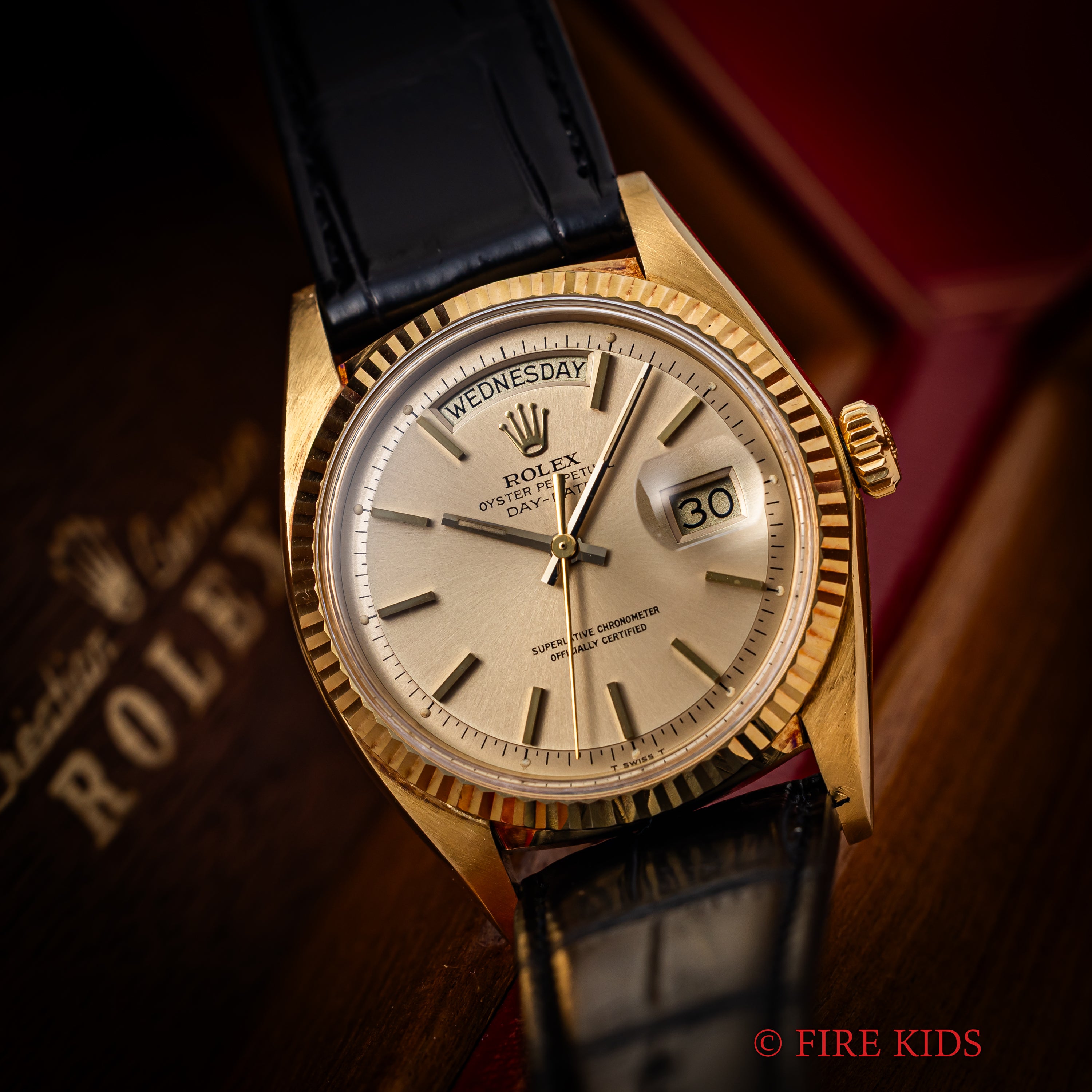 ロレックス 1972年製 デイデイト Ref.1803 18金無垢イエローゴールド OH半額ギャラ 箱付き