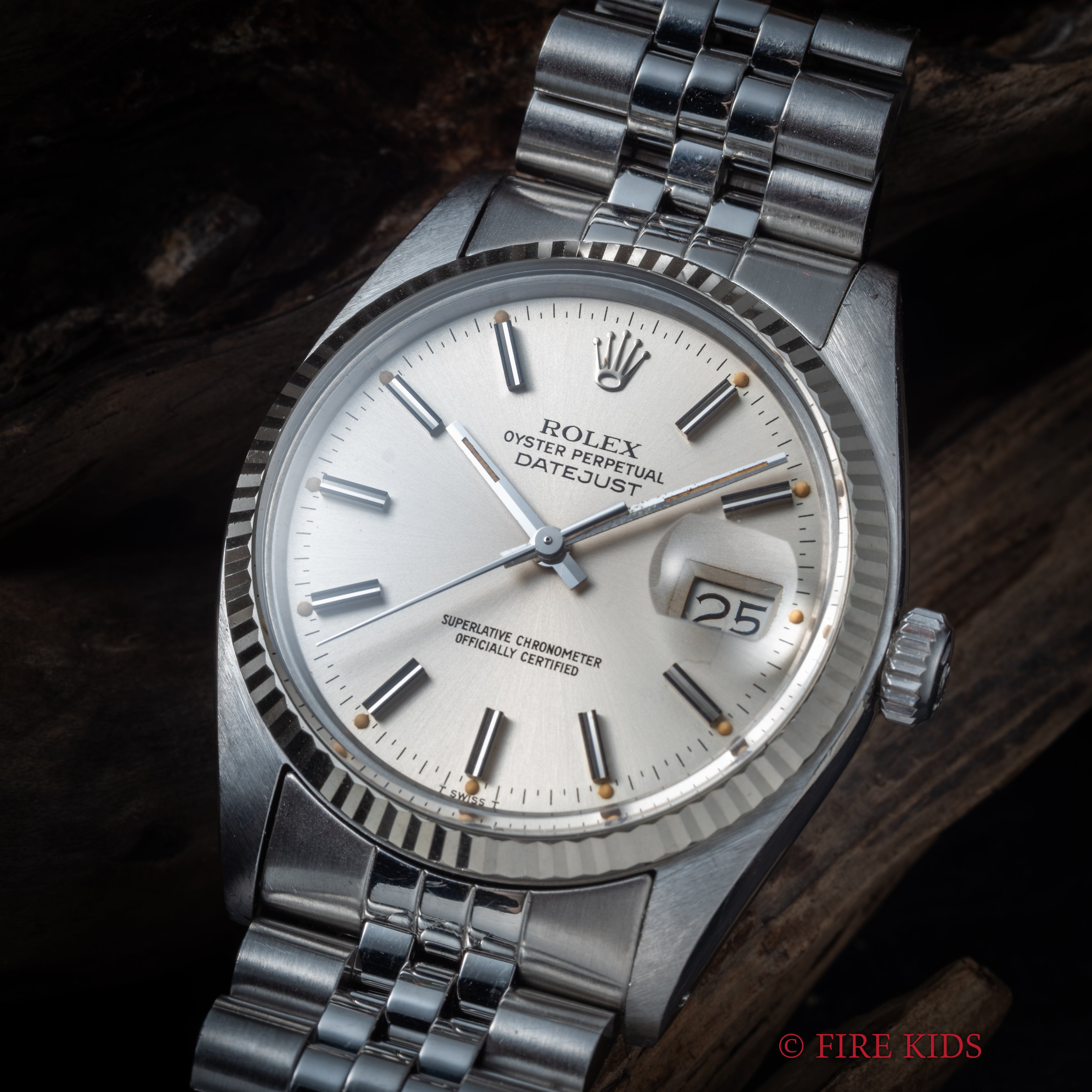 ロレックス デイトジャスト 1979年製 Ref.16014 シルバーダイヤル WGベゼル