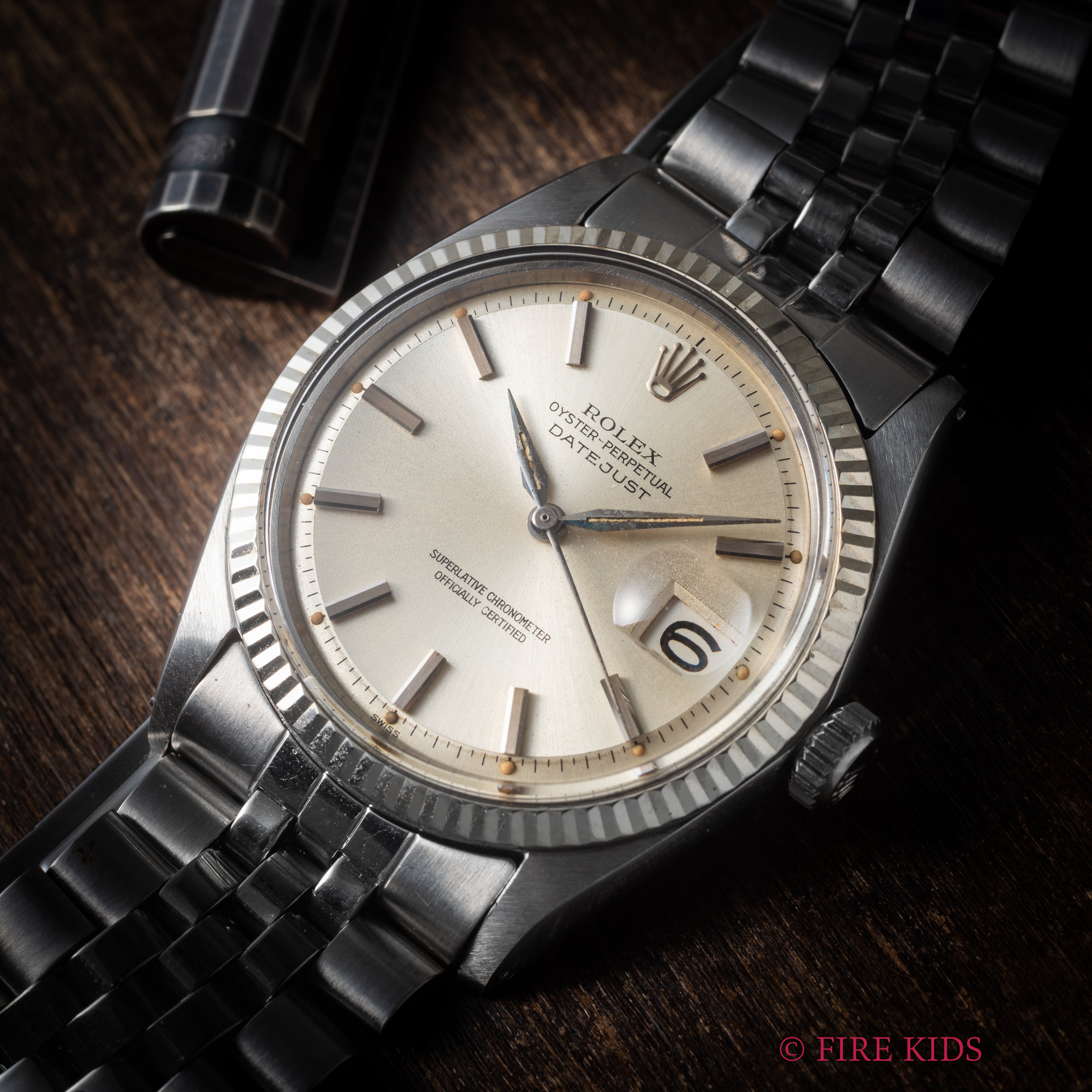 ロレックス デイトジャスト アルファハンド 自動巻き 1963年製 Ref.1601 Cal.1560 ホワイトゴールドベゼル