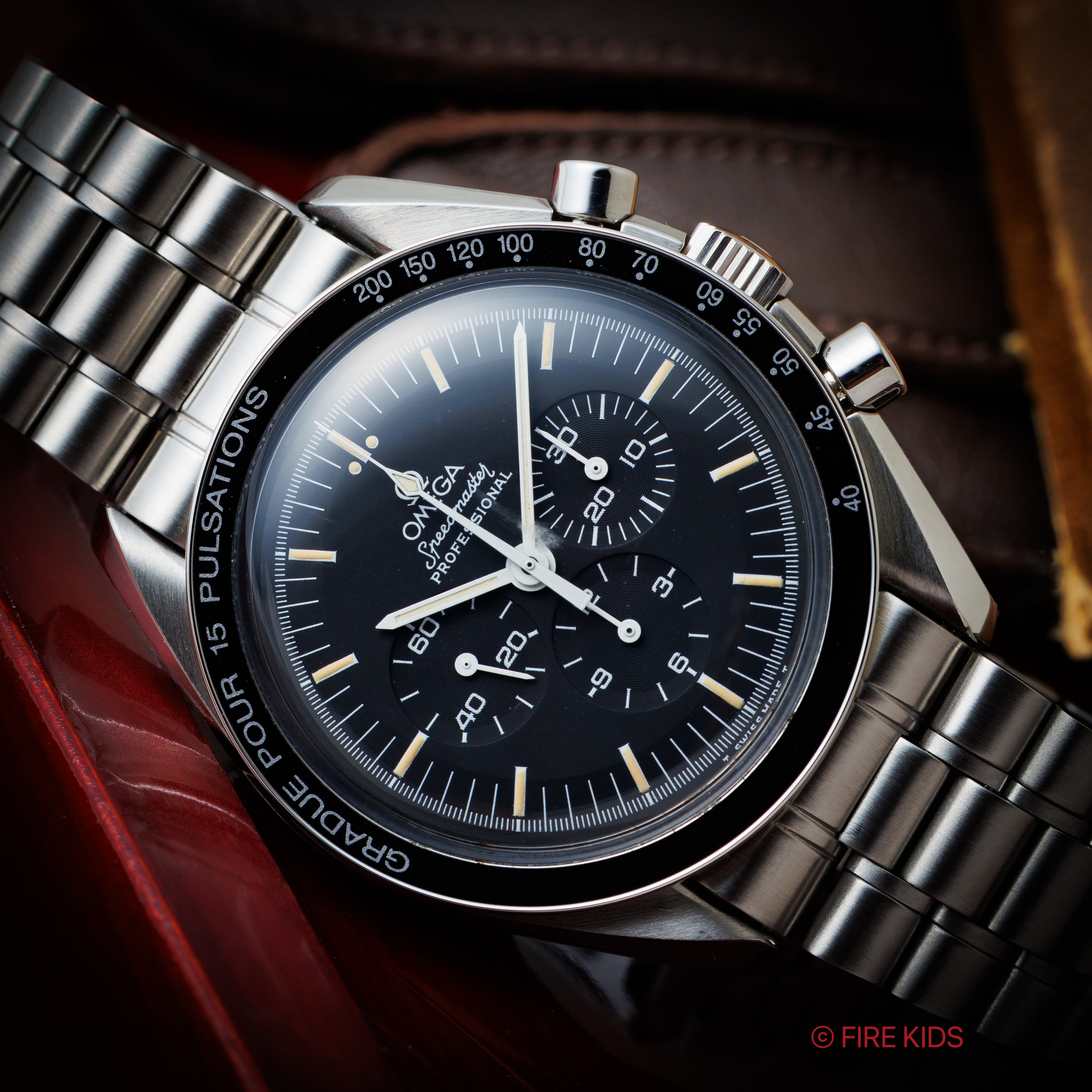 オメガ スピードマスター プロフェッショナル 1991年製 5th 下がりr Ref.145.022 純正ブレス パルスメーター