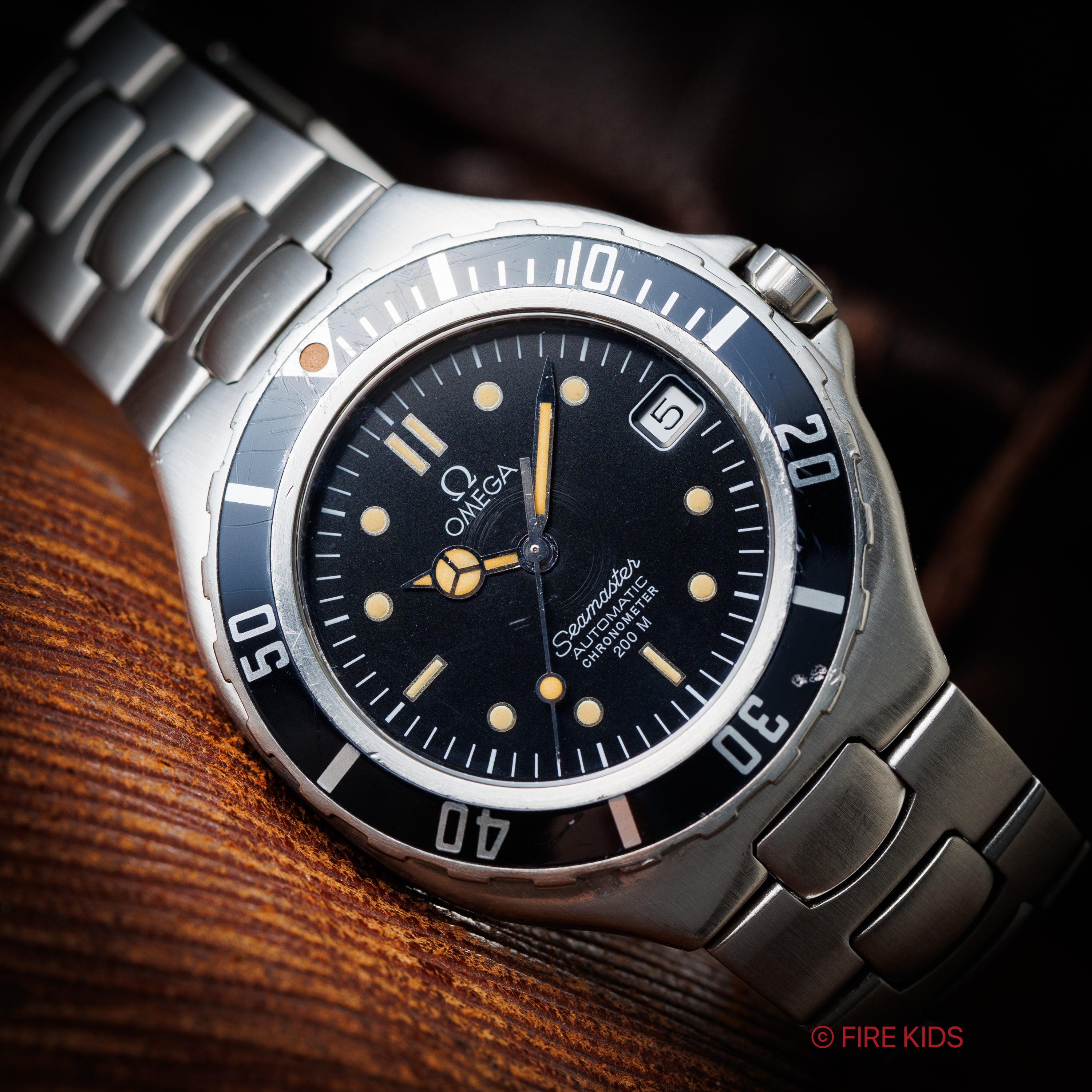 オメガ シーマスター200m プレボンド ミッドサイズ 1988年製 自動巻き ジェンタデザイン