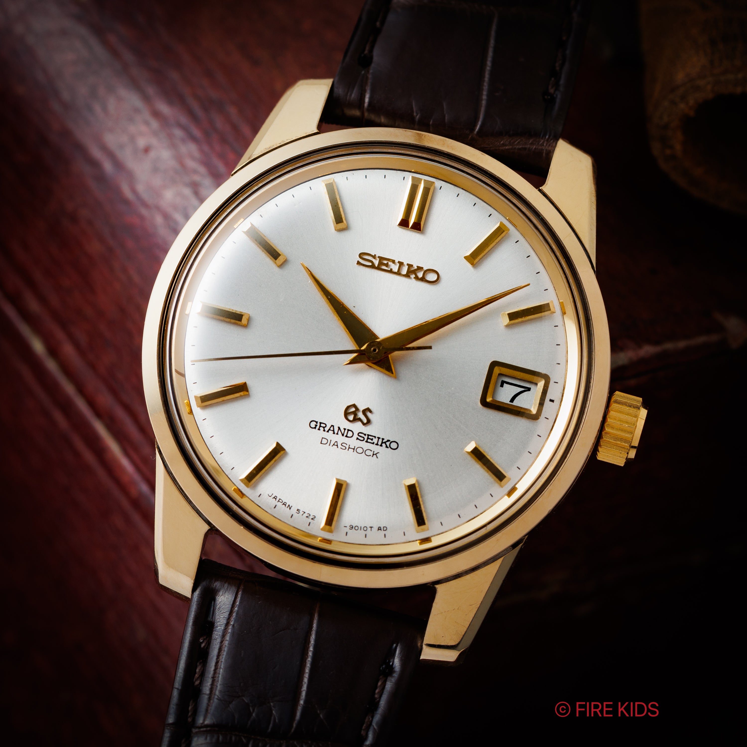 グランドセイコー 57GS後期型 1968年製 CAPゴールド Ref.5722-9011 手巻きCal.5722B