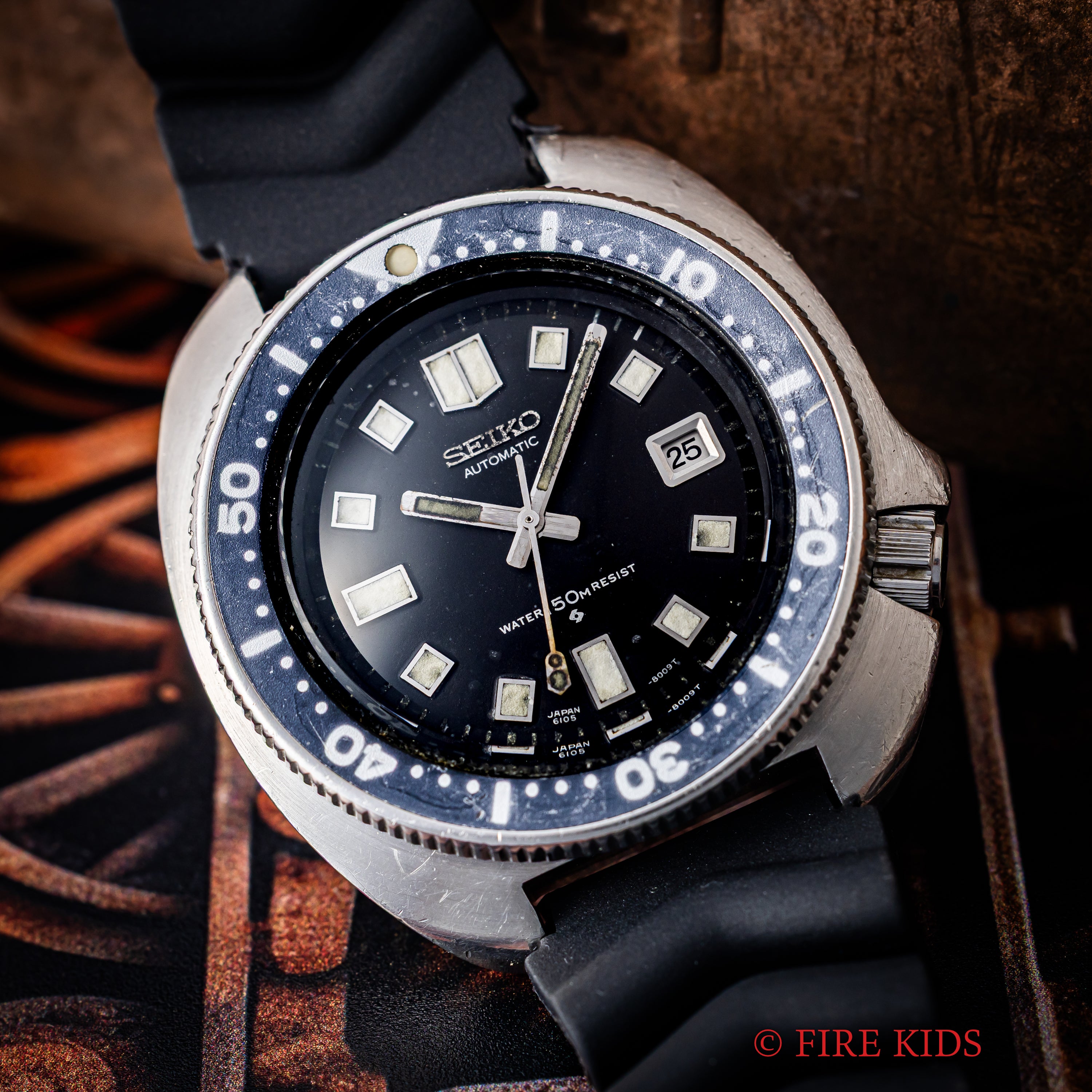 セイコー 150mダイバー 2nd後期 ウエムラダイバー 1973年製 自動巻き Ref.6105-8110