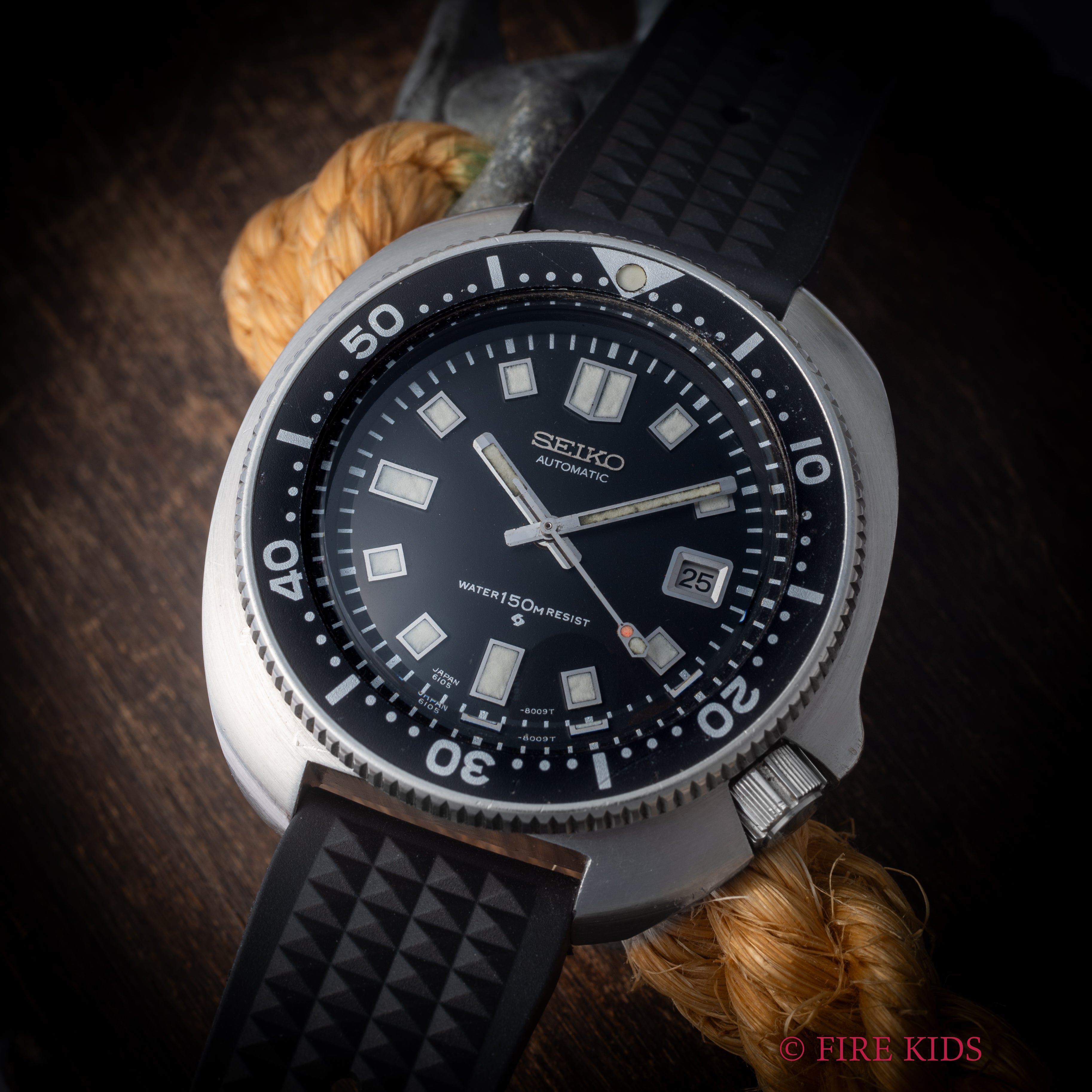 セイコー 150mダイバー2nd後期 1973年製 Ref.6105-8110 ウエムラダイバー 自動巻き