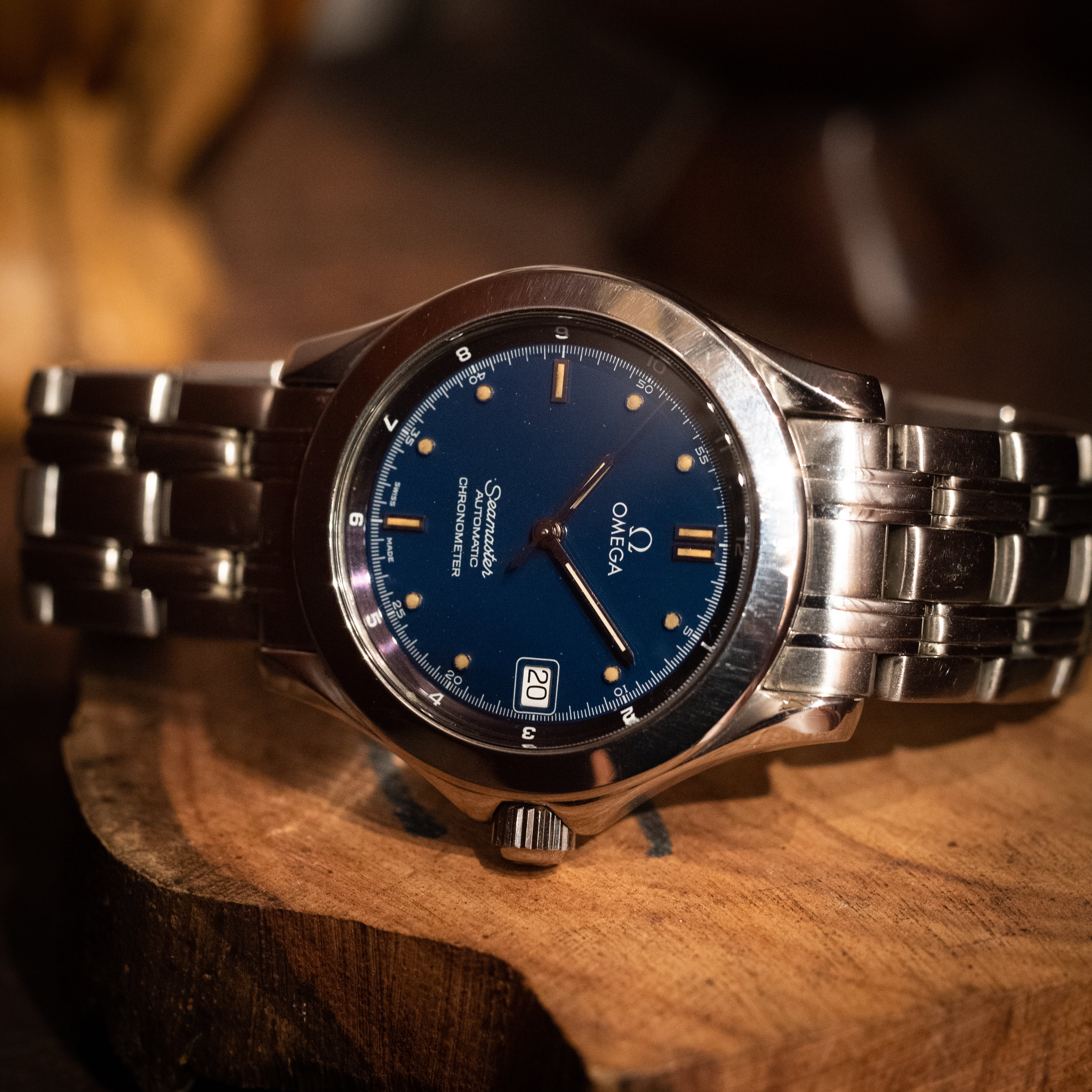 オメガ シーマスター クロノメーター 青文字盤 1986～1988年