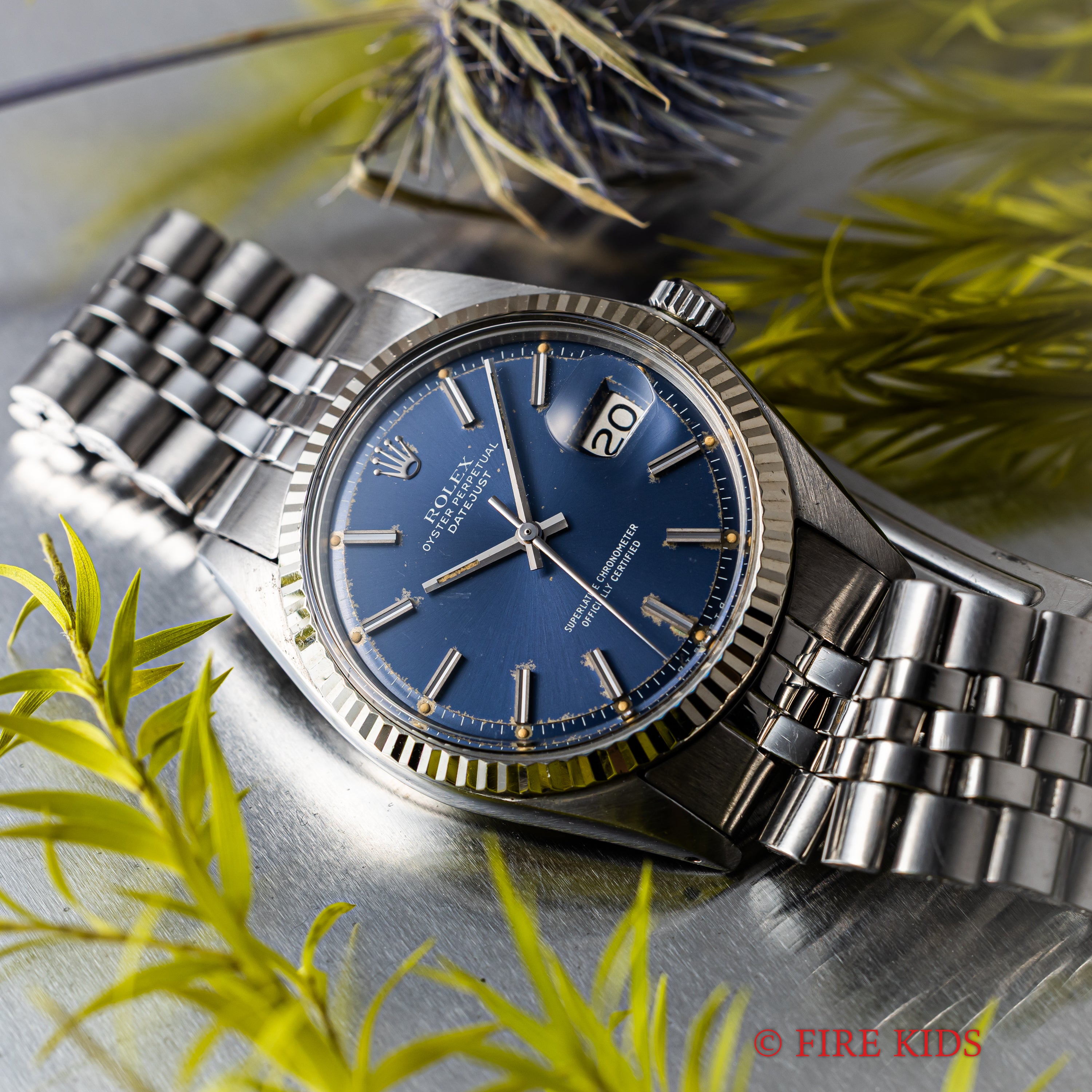 ロレックス デイトジャスト Ref.1601 ブルーダイヤル 1973年製 Cal.1570