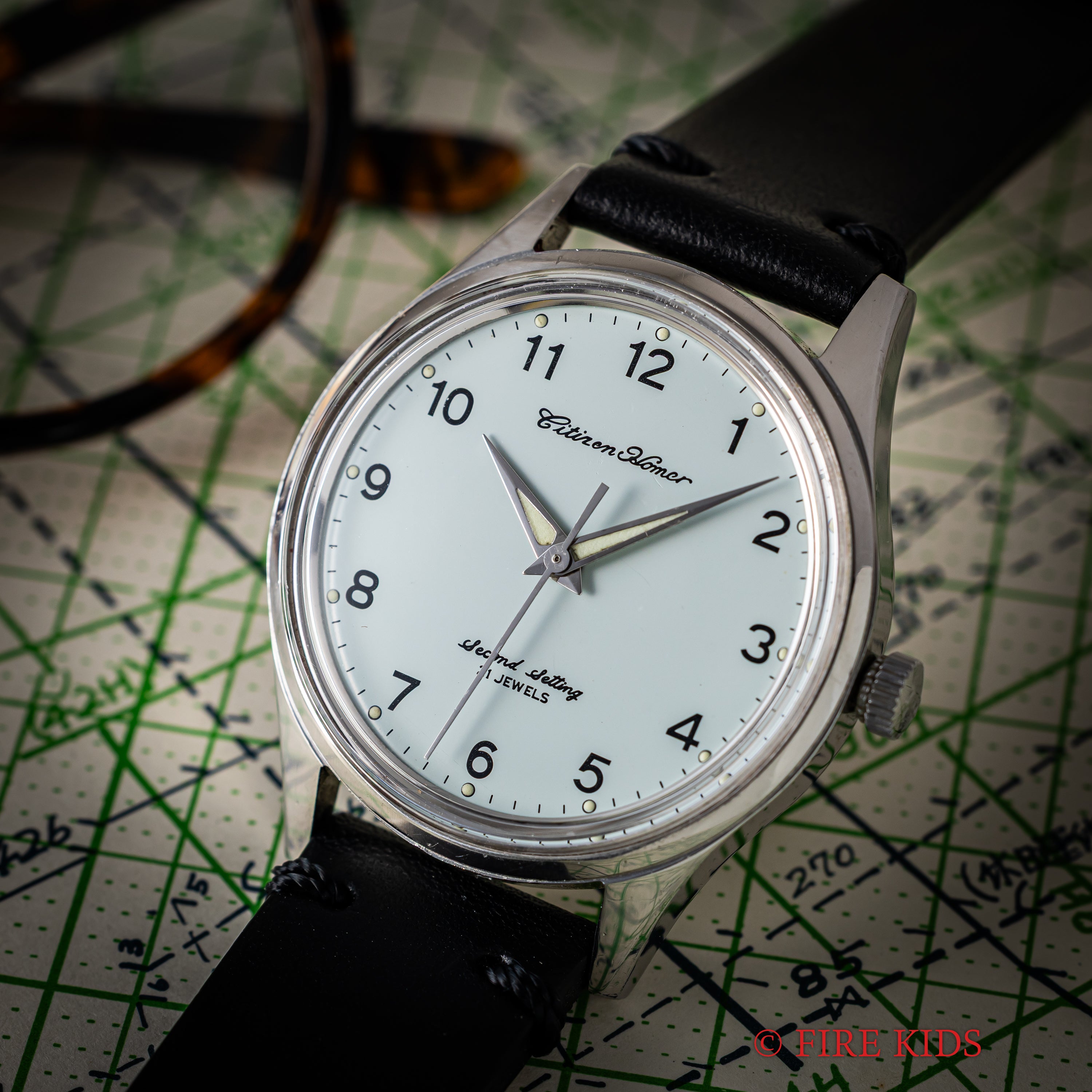 シチズン ホーマー 国鉄 1978年製 金鉄 鉄道時計 手巻き 秒針規制装置 昭和53年