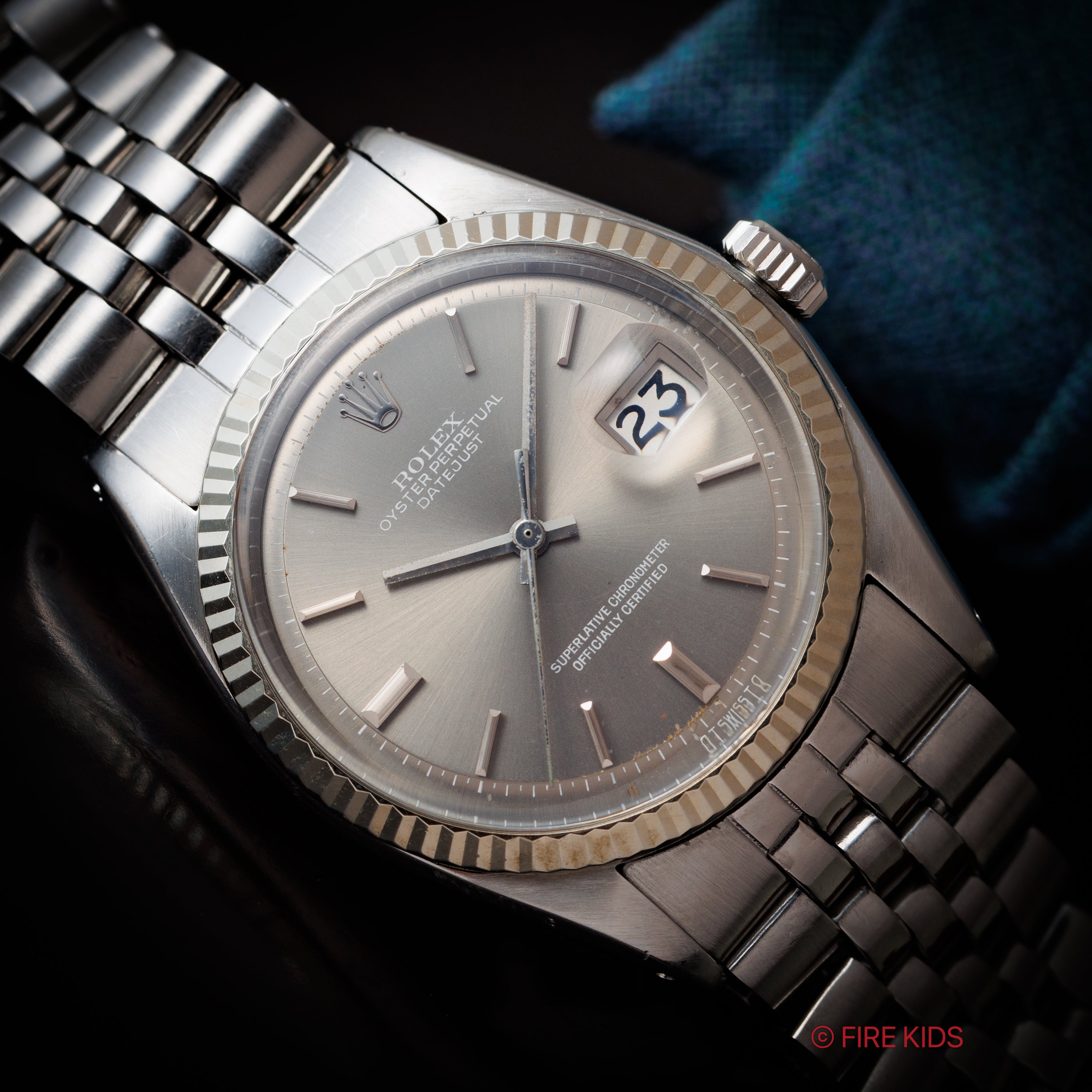 ロレックス デイトジャスト グレーダイヤル 1973年製 自動巻き Ref.1601