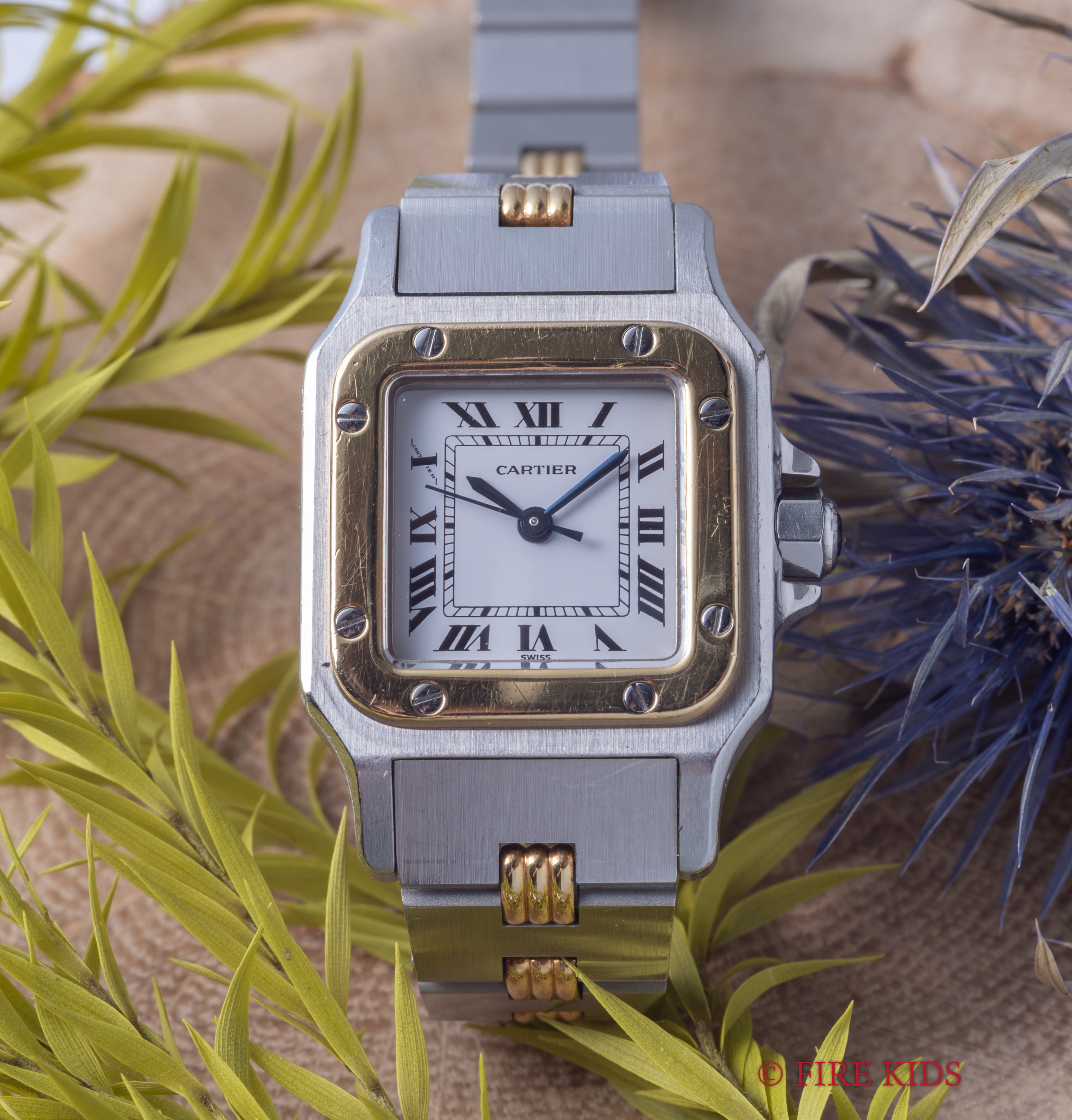 カルティエ サントス SMサイズ  1980年代製 Ref.0902 コンビ ゴドロンブレス