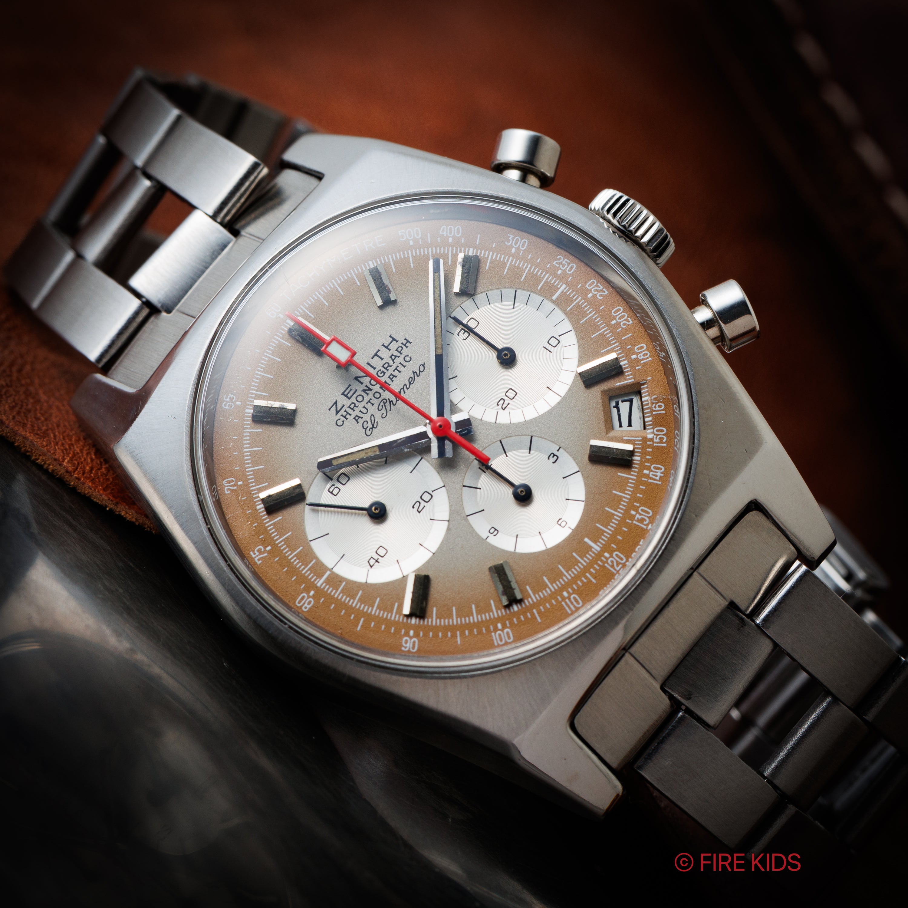 ゼニス エルプリメロ 1970年製（昭和45年製） Ref.A385 ケース、アーカイブ、2024年1月本国修理納品書付き