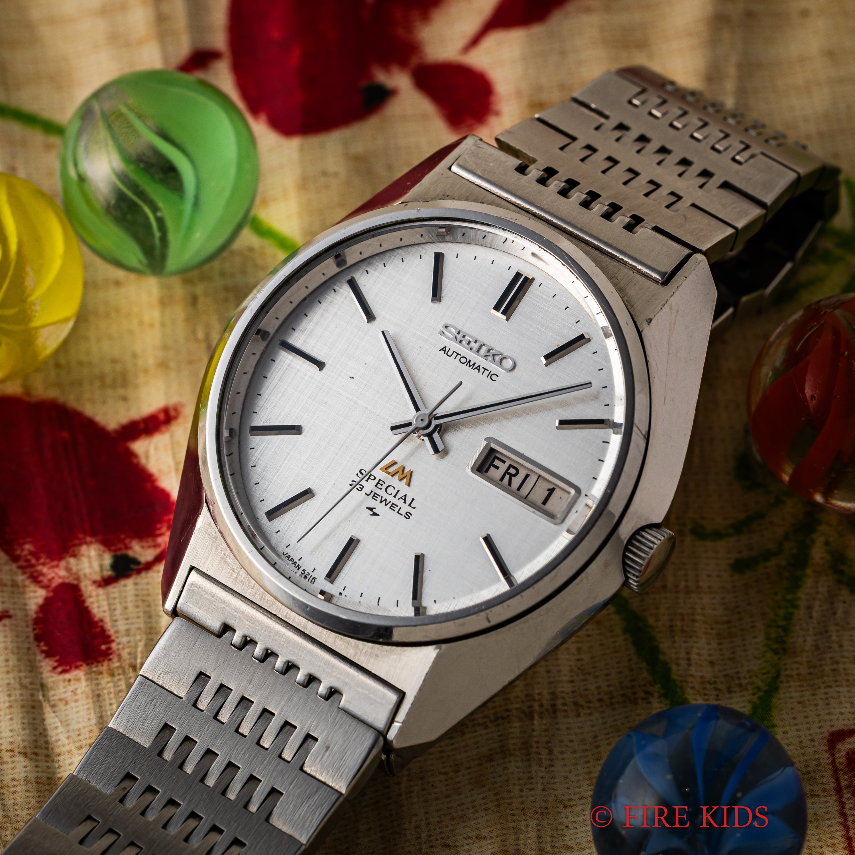 セイコー ロードマチック スペシャル 1976年製 Ref.5276-8020 シルバーリネンダイヤル 純正ブレス