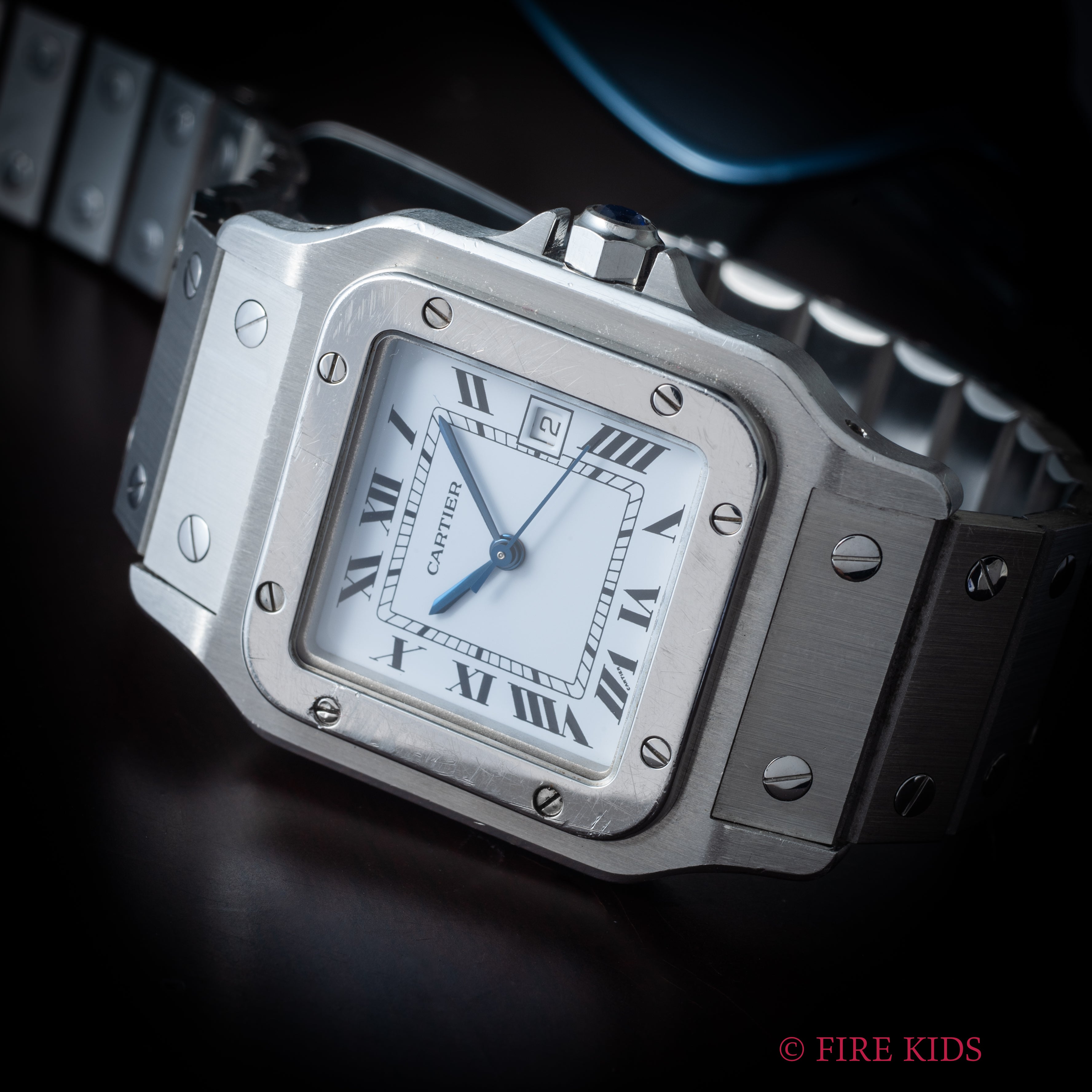 カルティエ サントス LMサイズ 1980年代製 Ref.2960 ステンレスケース ホワイトローマン 自動巻き