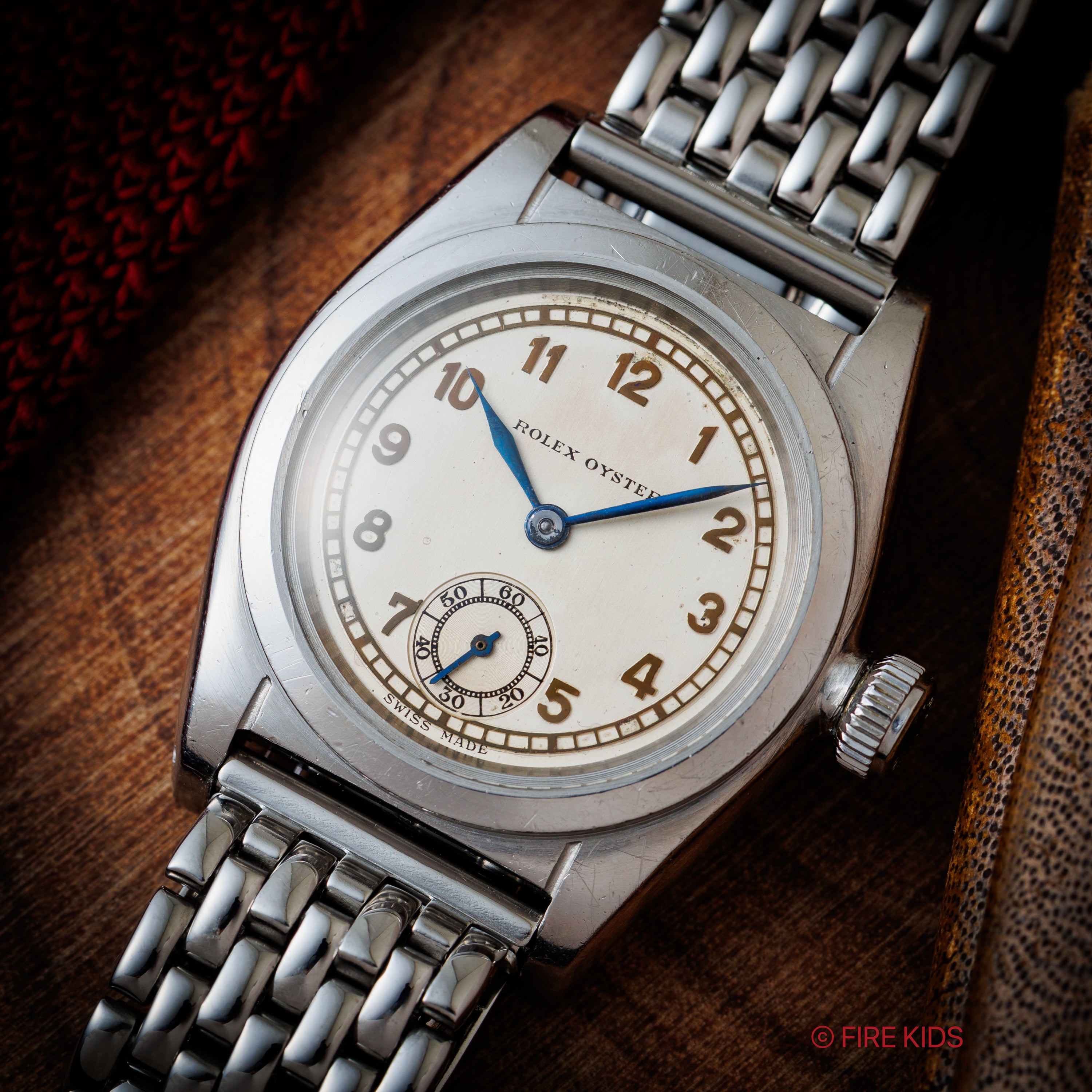 ロレックス オイスター フラットバック 1939年製 Ref.2765 手巻き スモールセコンド イングランドダイヤル