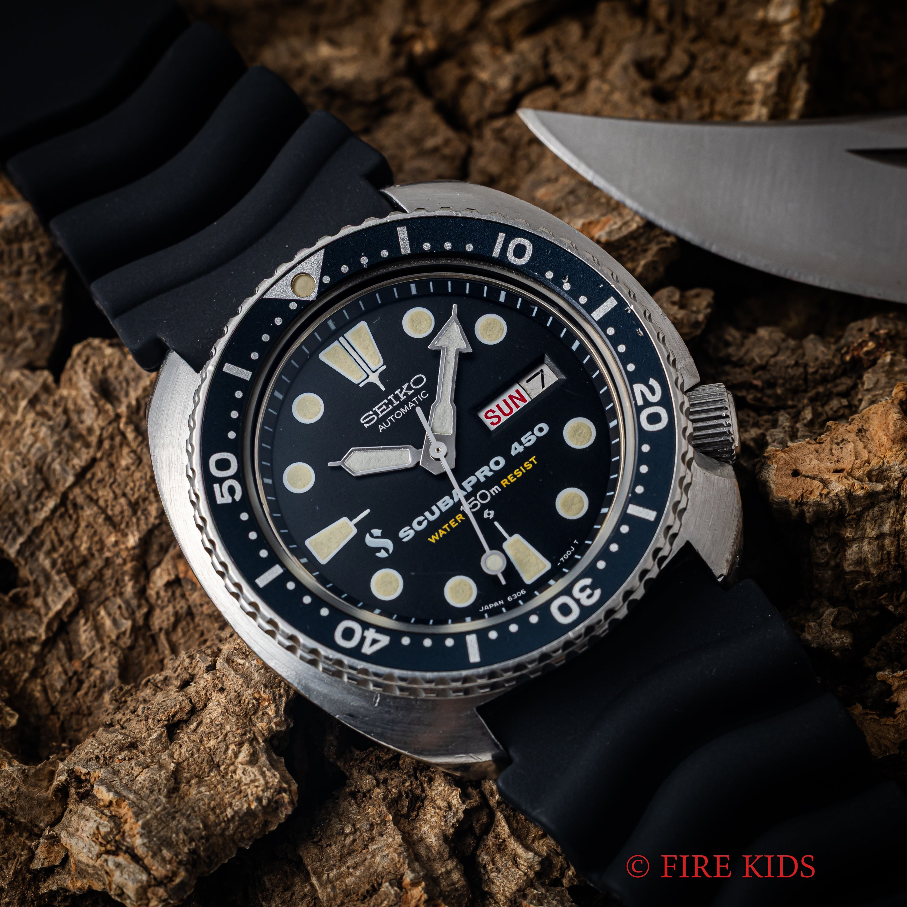 セイコー サードダイバー 1979年製 150mダイバー 3rdモデル スキューバプロWネーム Ref.6306-7001 国内仕様