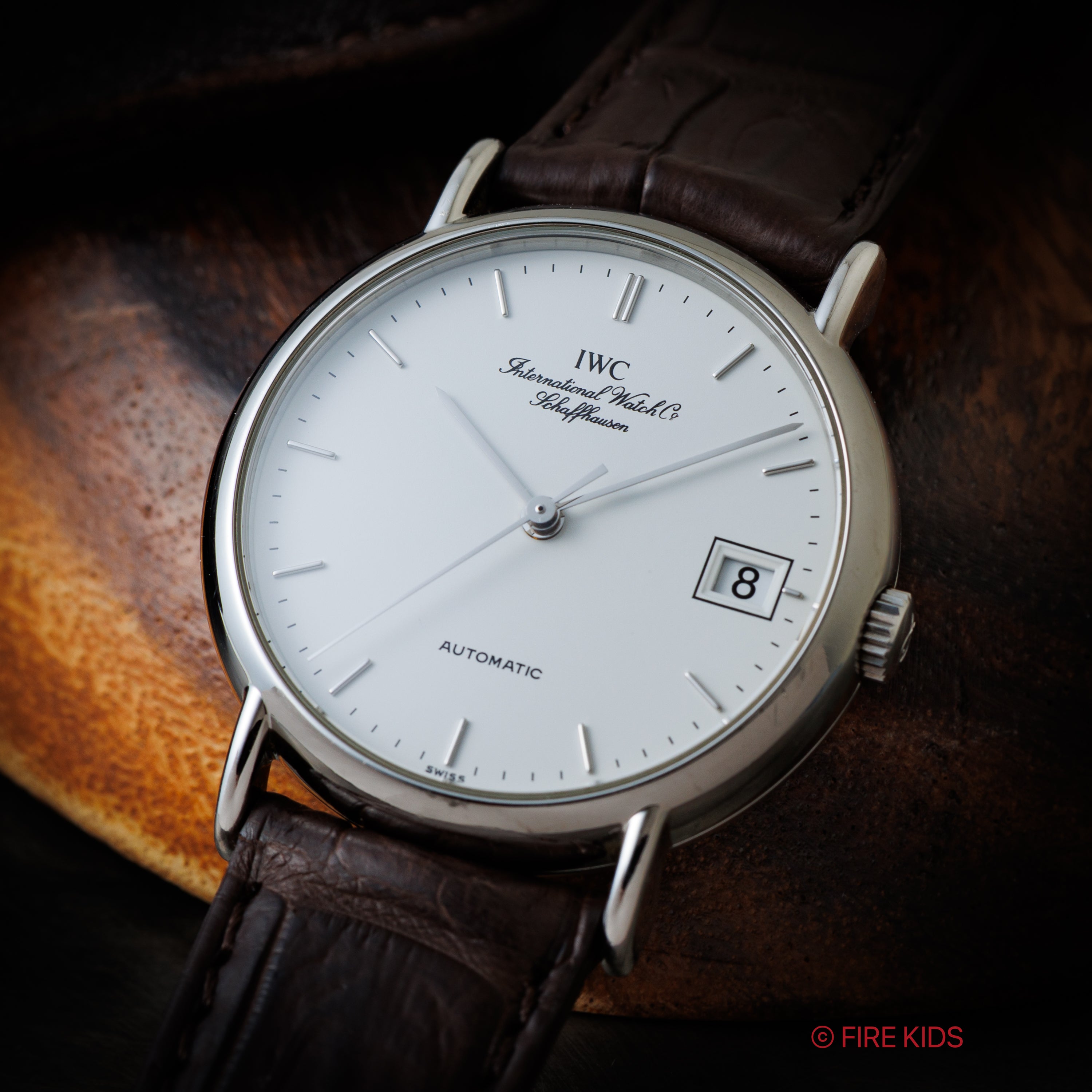 IWC ポートフィノ デイト 自動巻き 2002年製 Ref.3513 ギャラ、冊子、クロス、純正尾錠付き