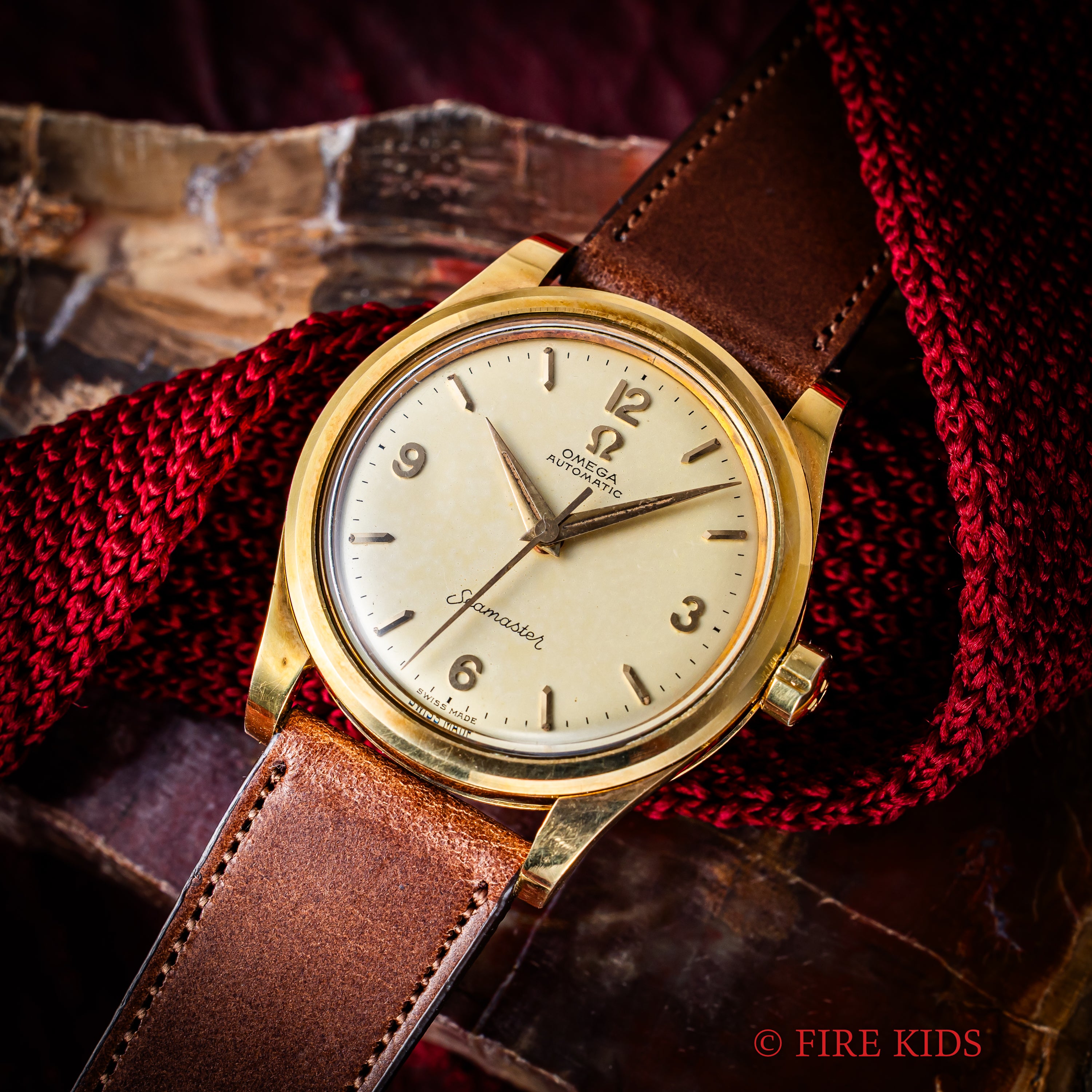 オメガ シーマスター 飛びアラビアダイヤル 18金無垢 全回転自動巻 Cal.471