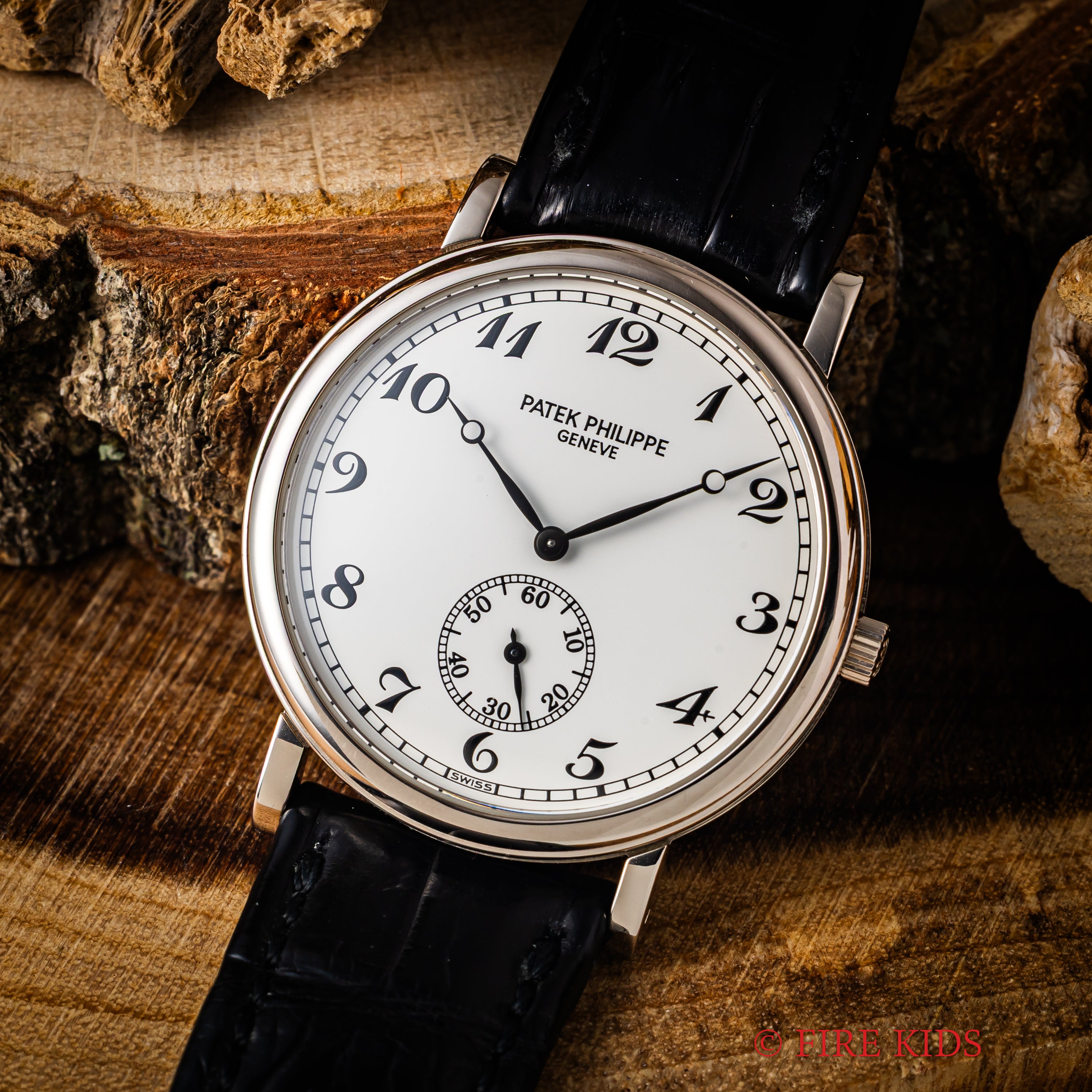 パテック・フィリップ カラトラバ Ref.5022G-012 オフィサー 18金無垢ホワイトゴールド 手巻 Cal.215 1999~2004年製